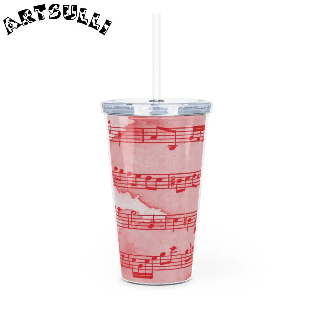 Artistic Work Musical Note Plastic Tumbler, Artsulli - Art is Long, Life is Short, Mug, , , , , , , 