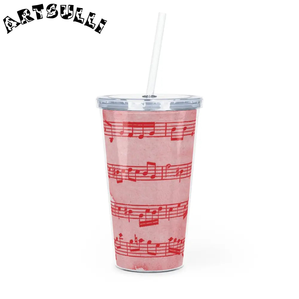 Artistic Work Musical Note Plastic Tumbler, Artsulli - Art is Long, Life is Short, Mug, Size, 20oz, Color, Transparent, , , 32915831754019595736