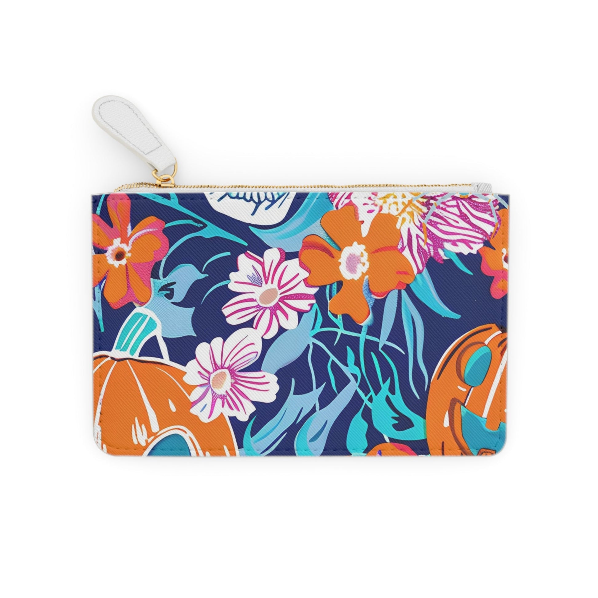 Autumn Floral Pumpkin Clutch Bag, Artsulli - Art is Long, Life is Short, Bags, , , , , , , 