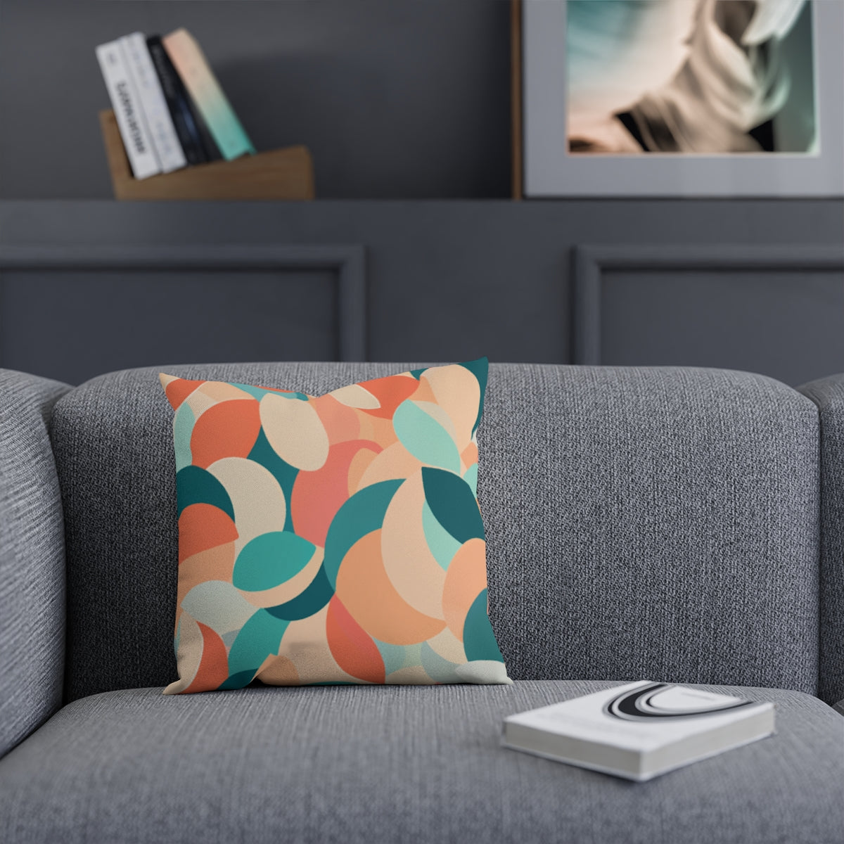 Autumnal Petal Tessellation Wheat Cushion