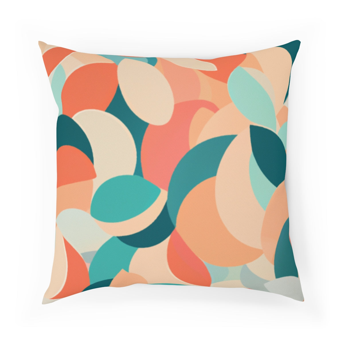 Autumnal Petal Tessellation Wheat Cushion