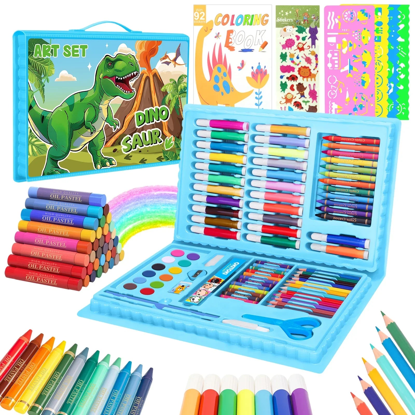 Buy The Best By Artsulli - Art is Long Life Short - 100+ Piece Drawing Kit: Mermaid Craft Supplies with Washable Markers - Non-Toxic Set