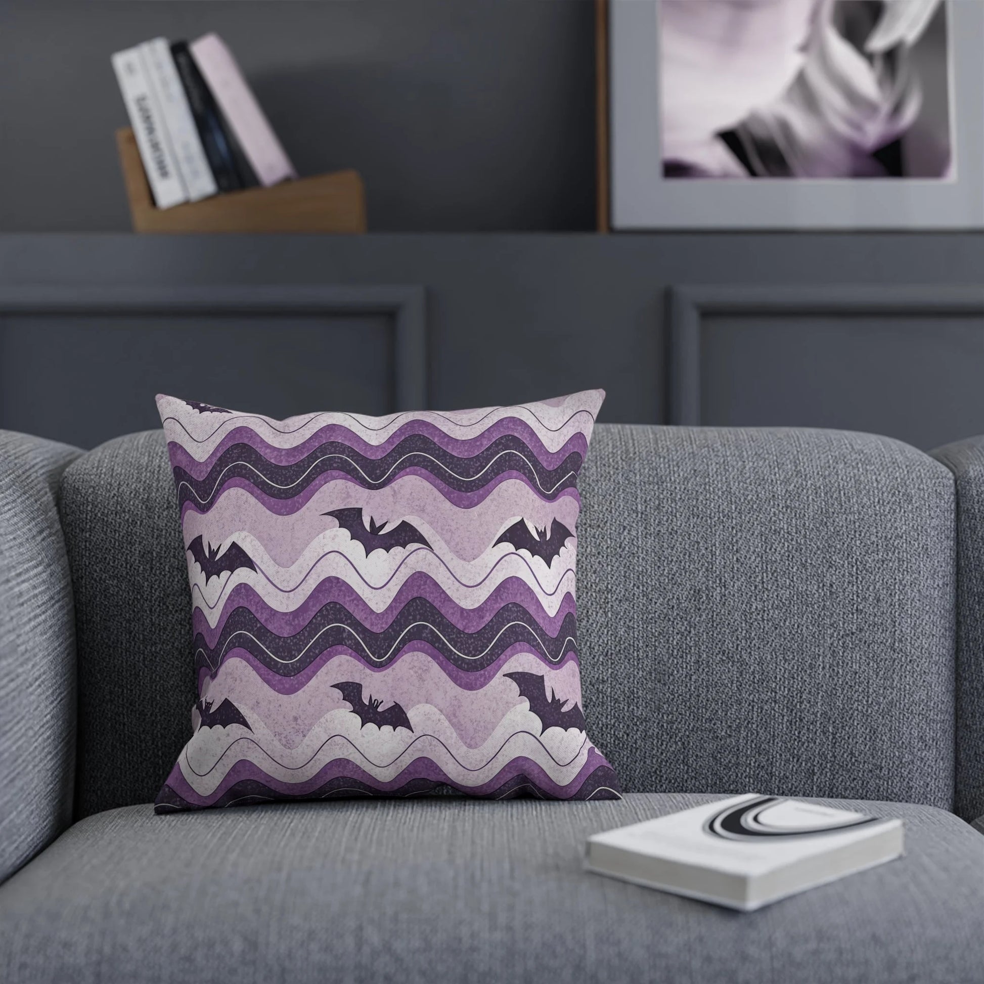 Bat Wave Custom Character Cushion, Artsulli - Art is Long, Life is Short, Home Decor, , , , , , , 