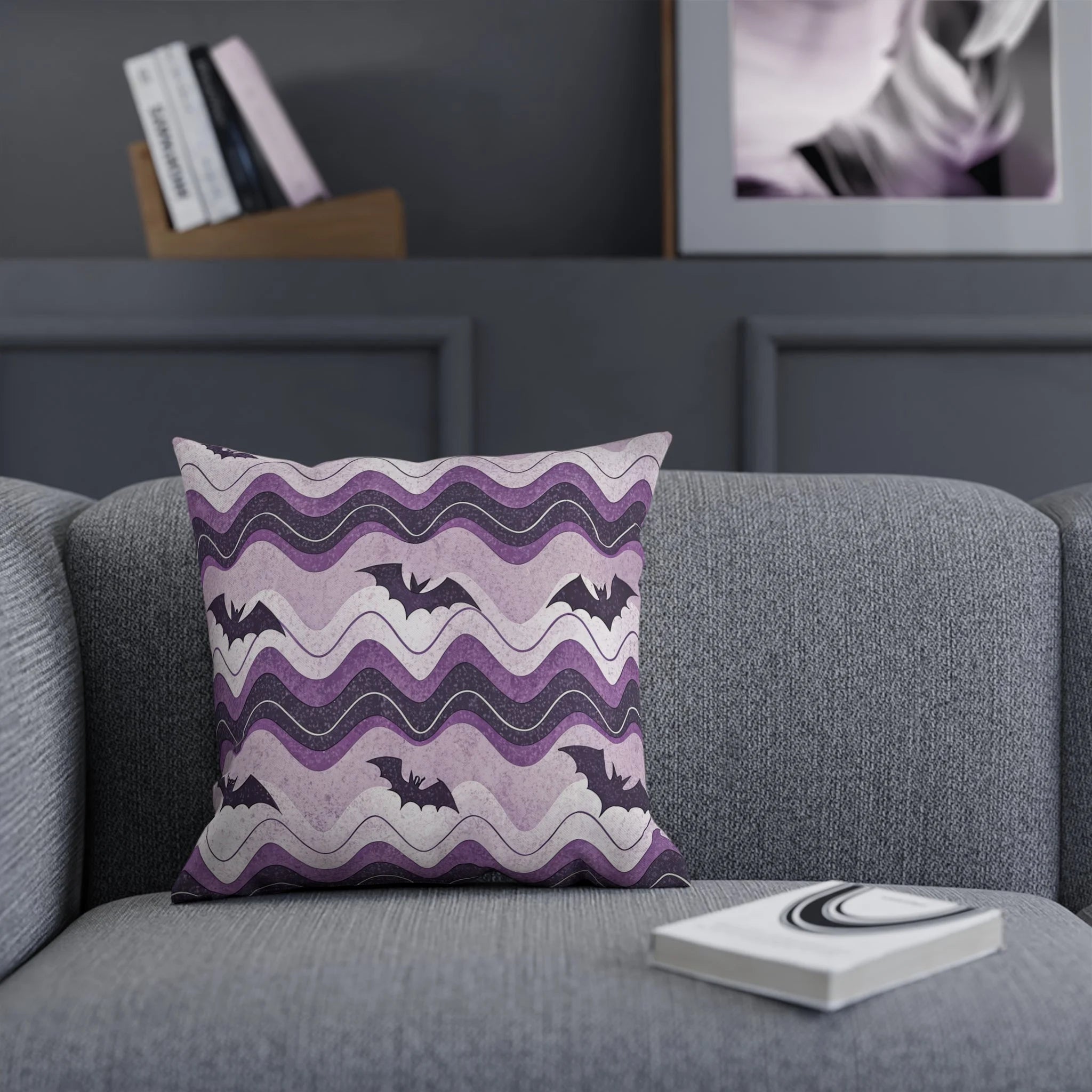 Bat Wave Custom Character Cushion, Artsulli - Art is Long, Life is Short, Home Decor, , , , , , , 