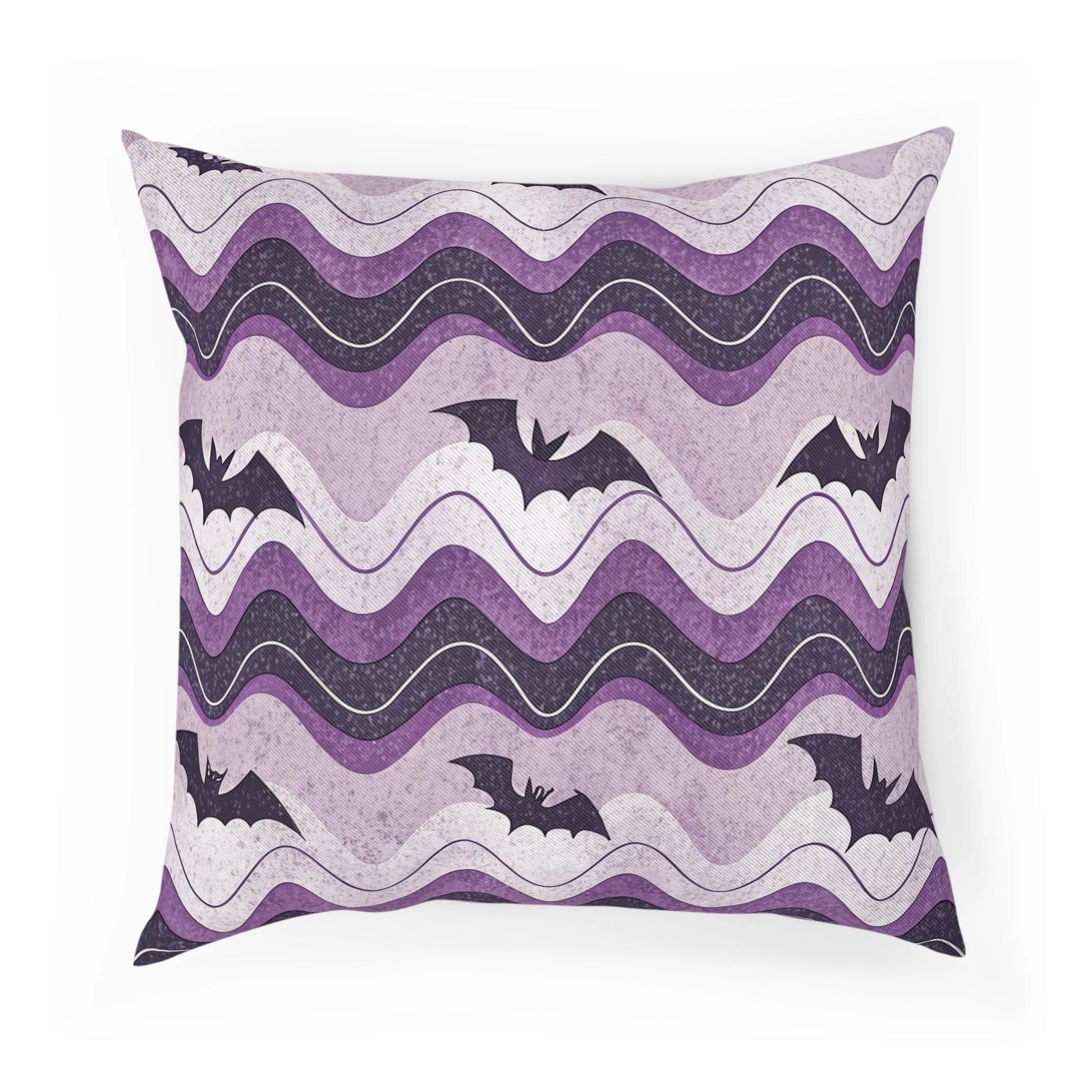 Bat Wave Custom Character Cushion, Artsulli - Art is Long, Life is Short, Home Decor, Size, 18.1" × 18.1", , , , , 28056828064639