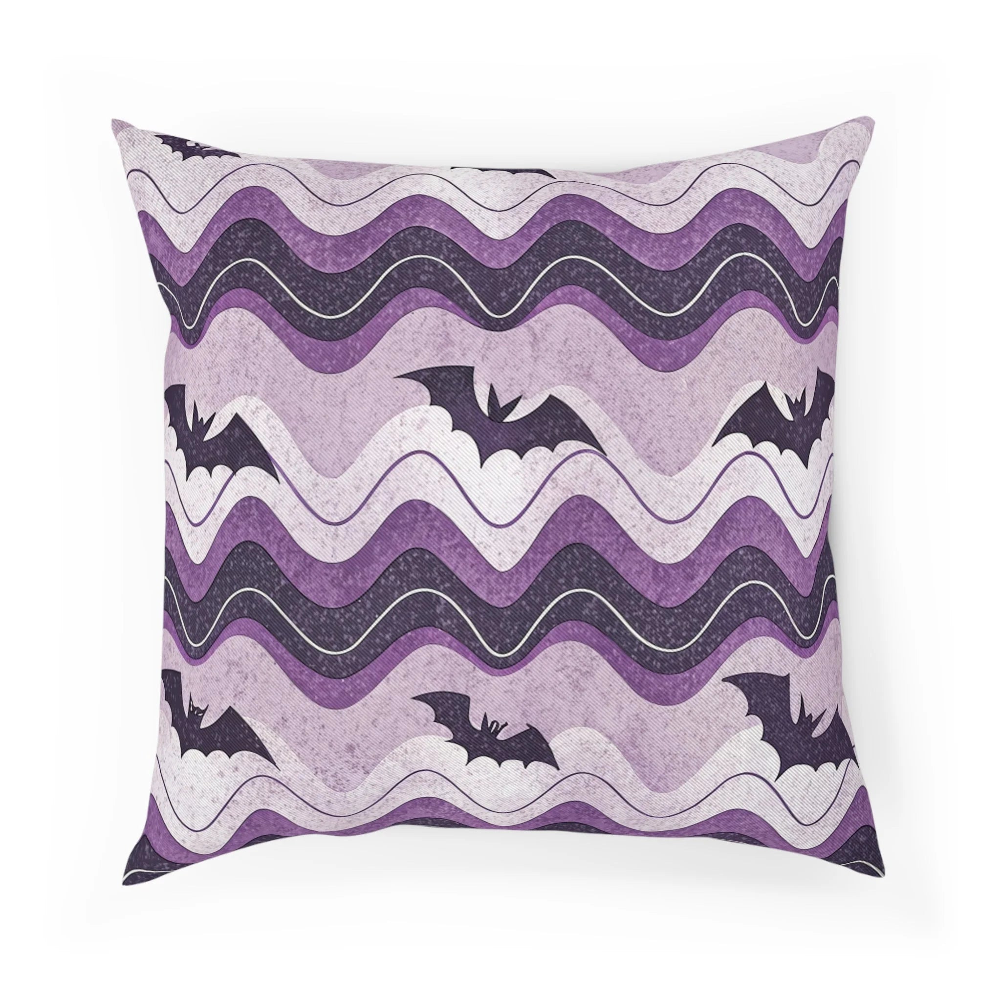 Bat Wave Custom Character Cushion, Artsulli - Art is Long, Life is Short, Home Decor, Size, 18.1" × 18.1", , , , , 28056828064639