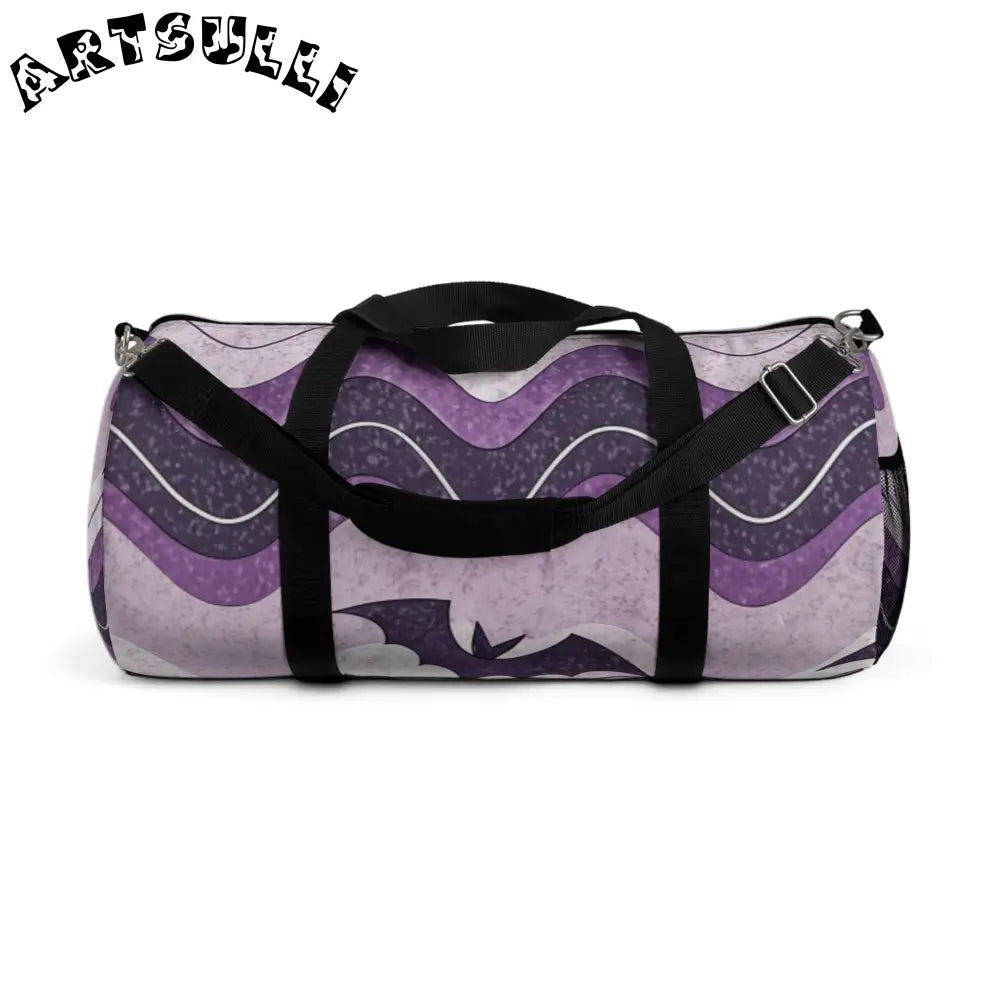 JAKKOUTTHEBXX Bat Wave Purple Custom Duffel Bag 2025