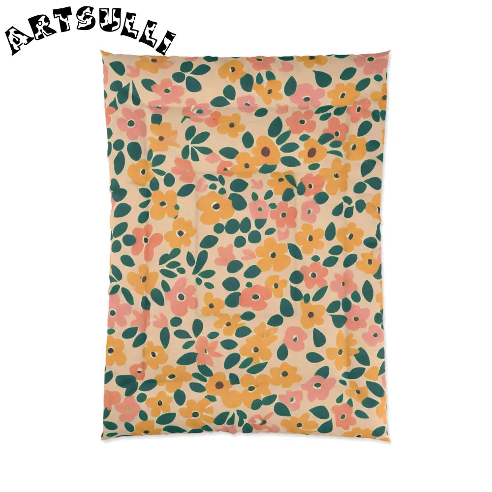 JAKKOUTTHEBXX Beige Floral Cozy Blanket 2025