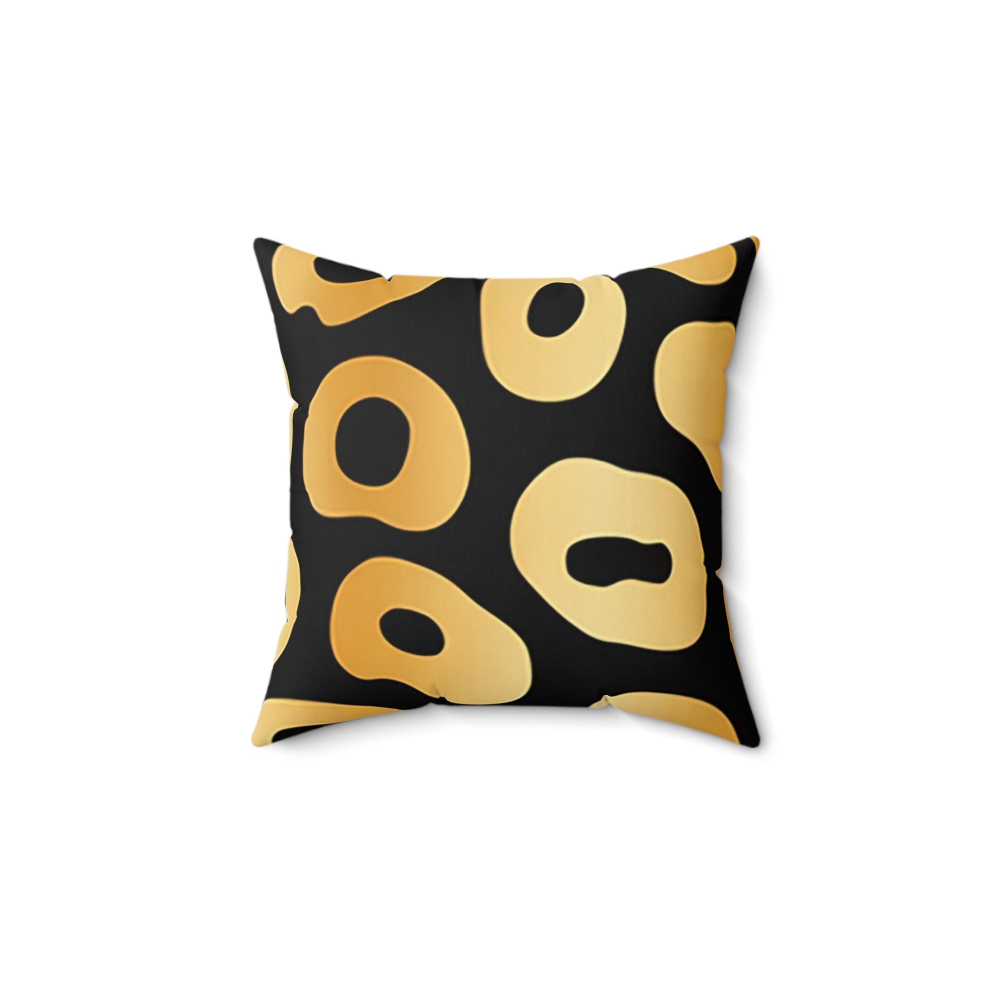 Black and Gold Abstract Throw Pillow, Artsulli - Art is Long, Life is Short, Home Decor, Size, 14" × 14", , , , , 15949568772673041449