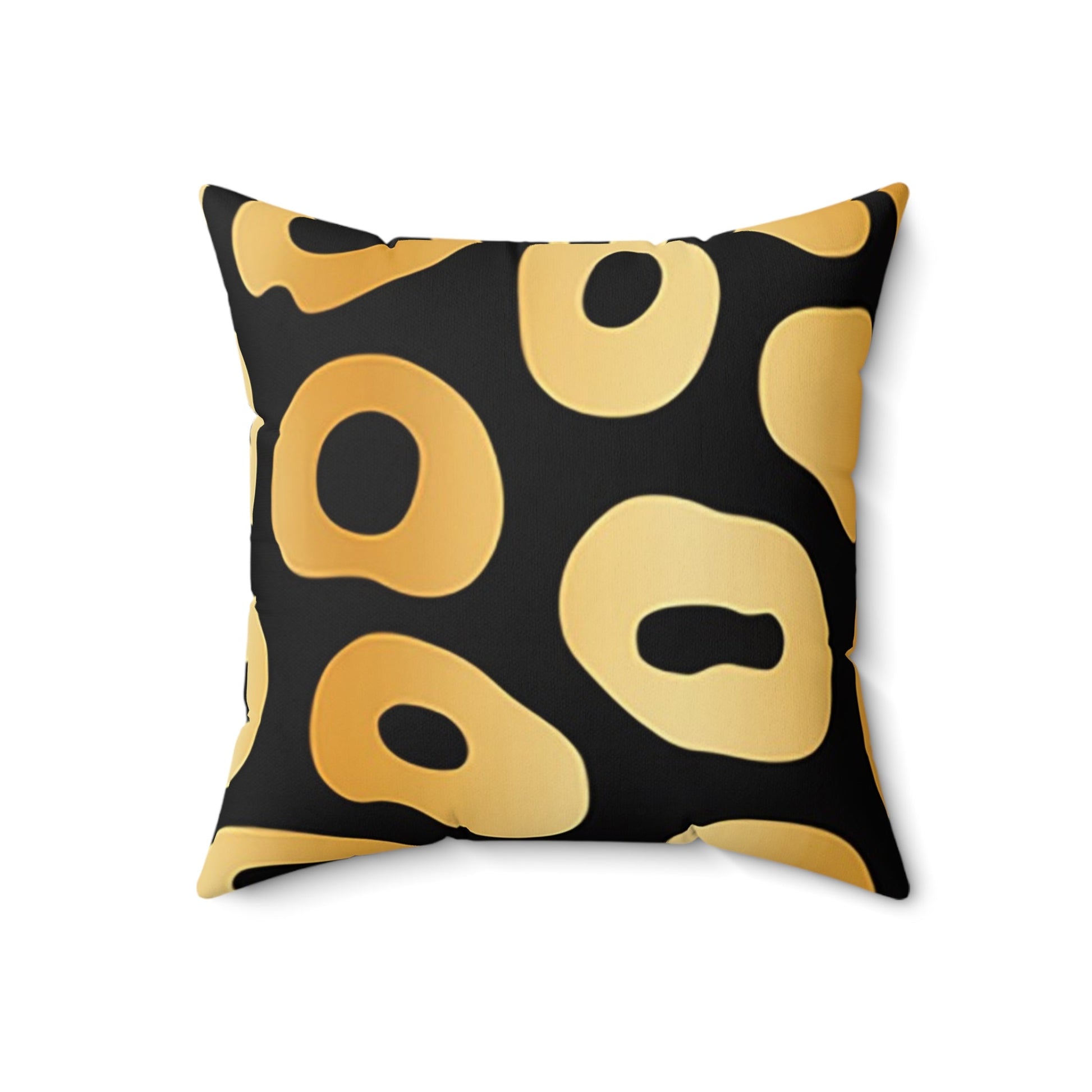 Black and Gold Abstract Throw Pillow, Artsulli - Art is Long, Life is Short, Home Decor, Size, 18" × 18", , , , , 35118394912437651440