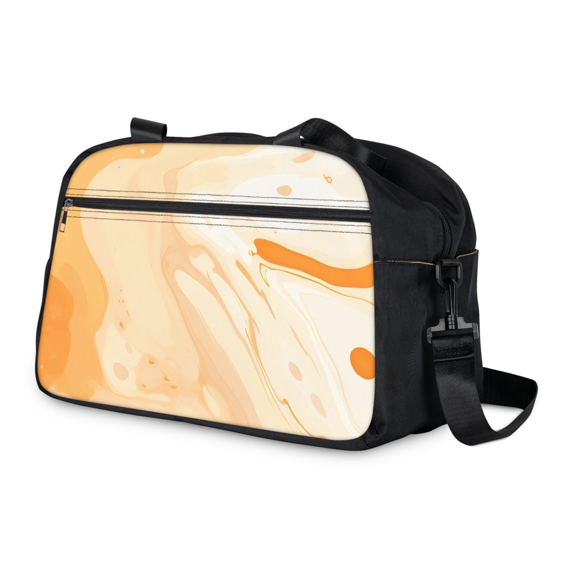 Black and Orange Marble Fitness Handbag, Artsulli - Art is Long, Life is Short, Bags, , , , , , , 