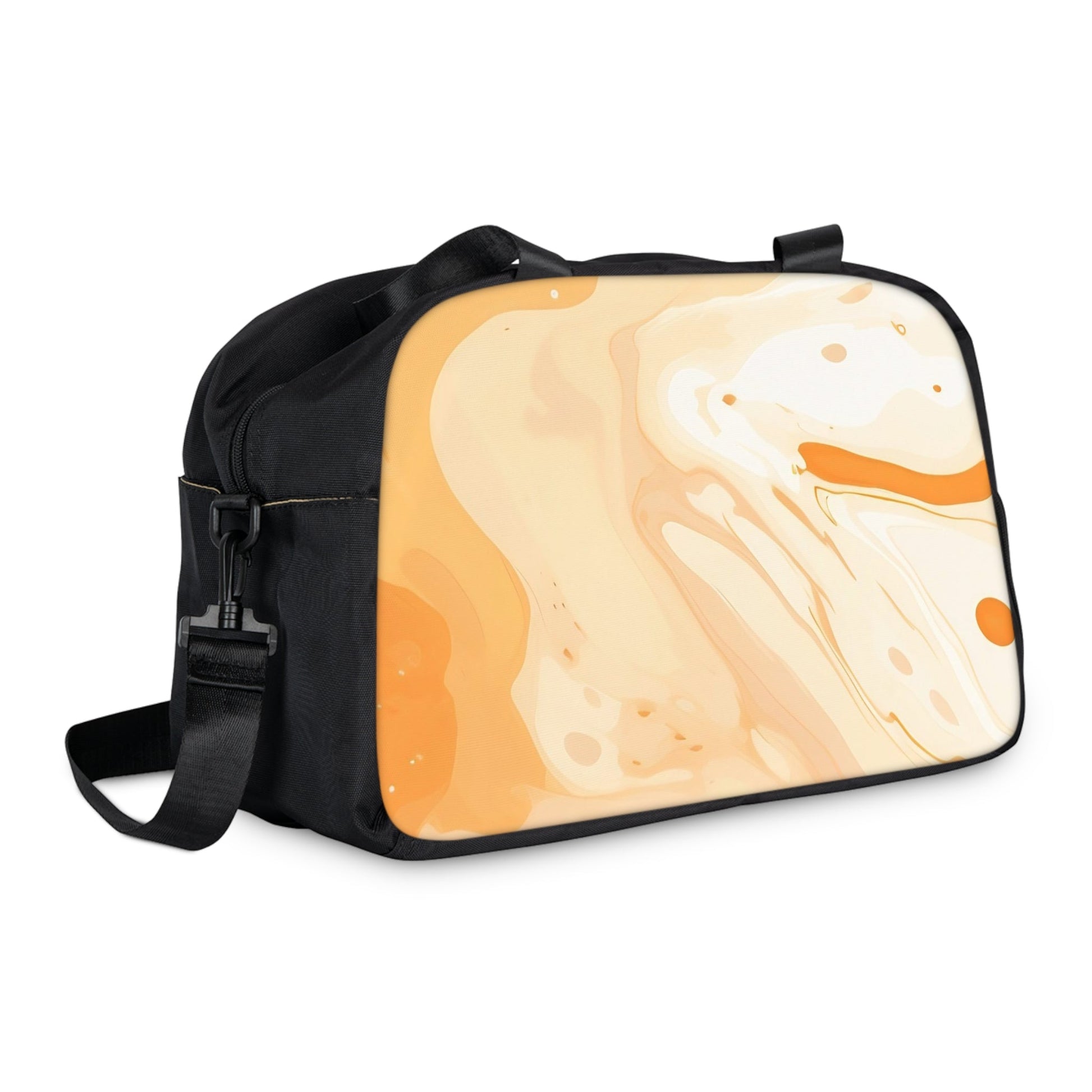 Black and Orange Marble Fitness Handbag, Artsulli - Art is Long, Life is Short, Bags, , , , , , , 