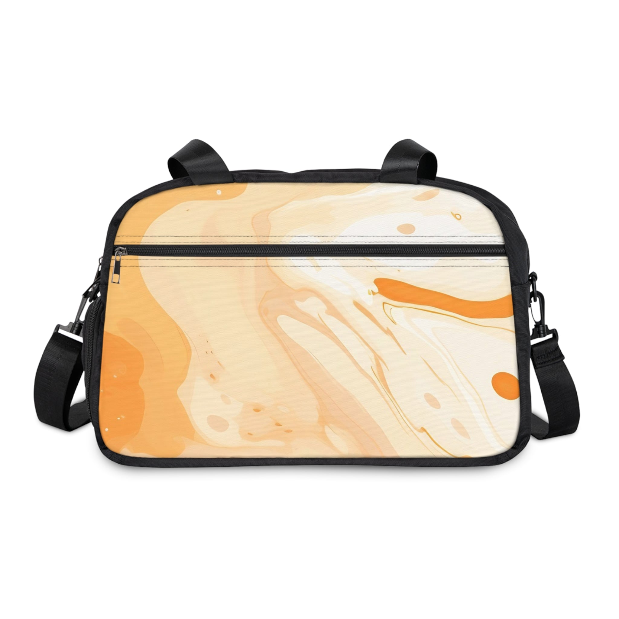 Black and Orange Marble Fitness Handbag, Artsulli - Art is Long, Life is Short, Bags, , , , , , , 