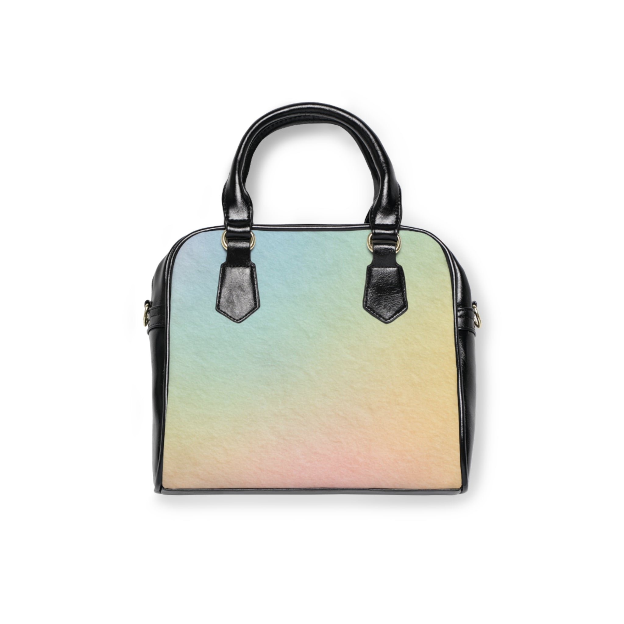 Printify Black and Pastel Rainbow Ombre Satchel 2025