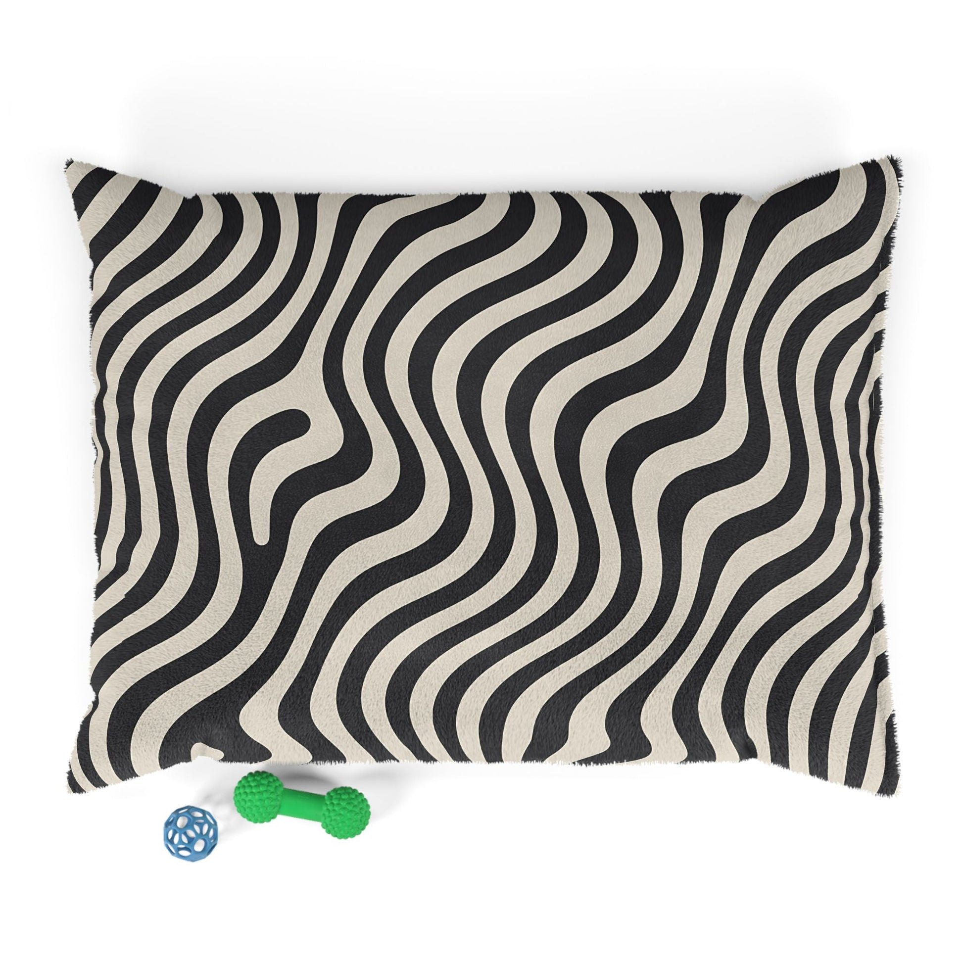 Black and Tan Wavy Stripe Pet Bed, Artsulli - Art is Long, Life is Short, Pets, Size, 40" × 30", , , , , 16382128398820541827