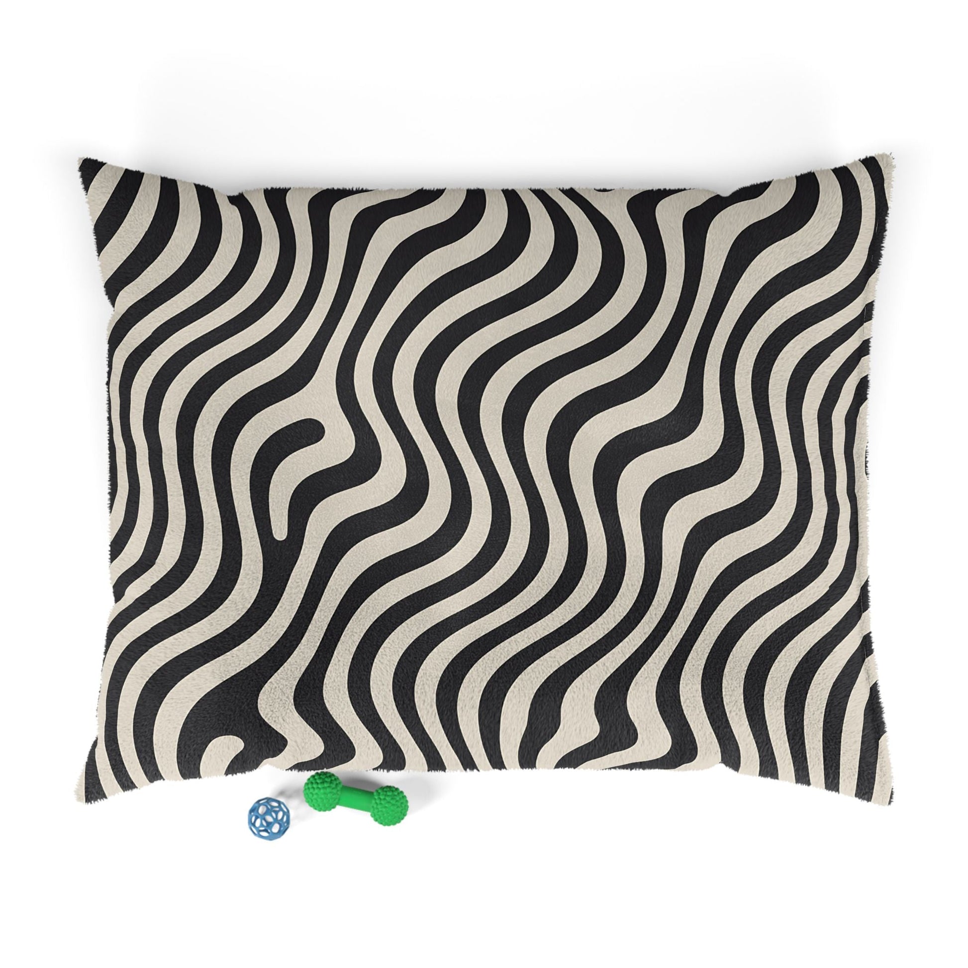 Black and Tan Wavy Stripe Pet Bed, Artsulli - Art is Long, Life is Short, Pets, Size, 50" × 40", , , , , 21821106021386234039
