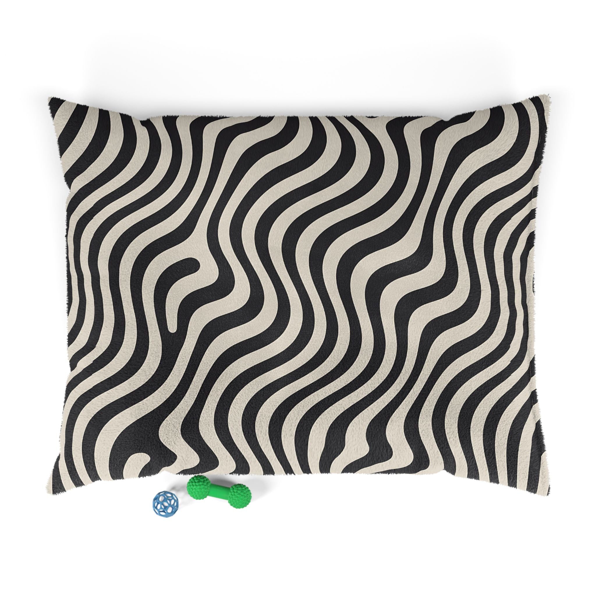 Black and Tan Wavy Stripe Pet Bed, Artsulli - Art is Long, Life is Short, Pets, Size, 50" × 40", , , , , 21821106021386234039