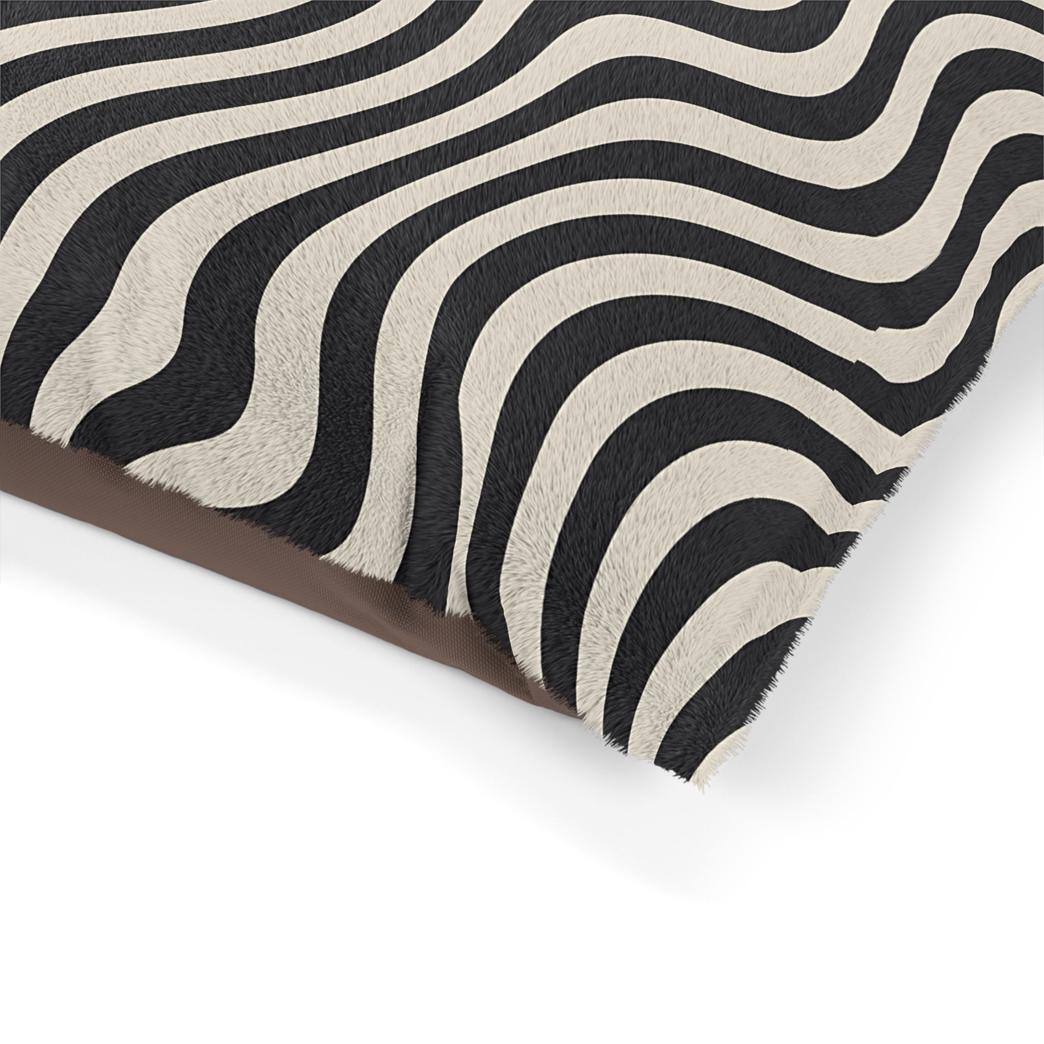 Black and Tan Wavy Stripe Pet Bed, Artsulli - Art is Long, Life is Short, Pets, , , , , , , 