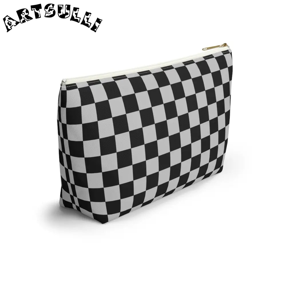 JAKKOUTTHEBXX Black and White Checkered Pouch 2025