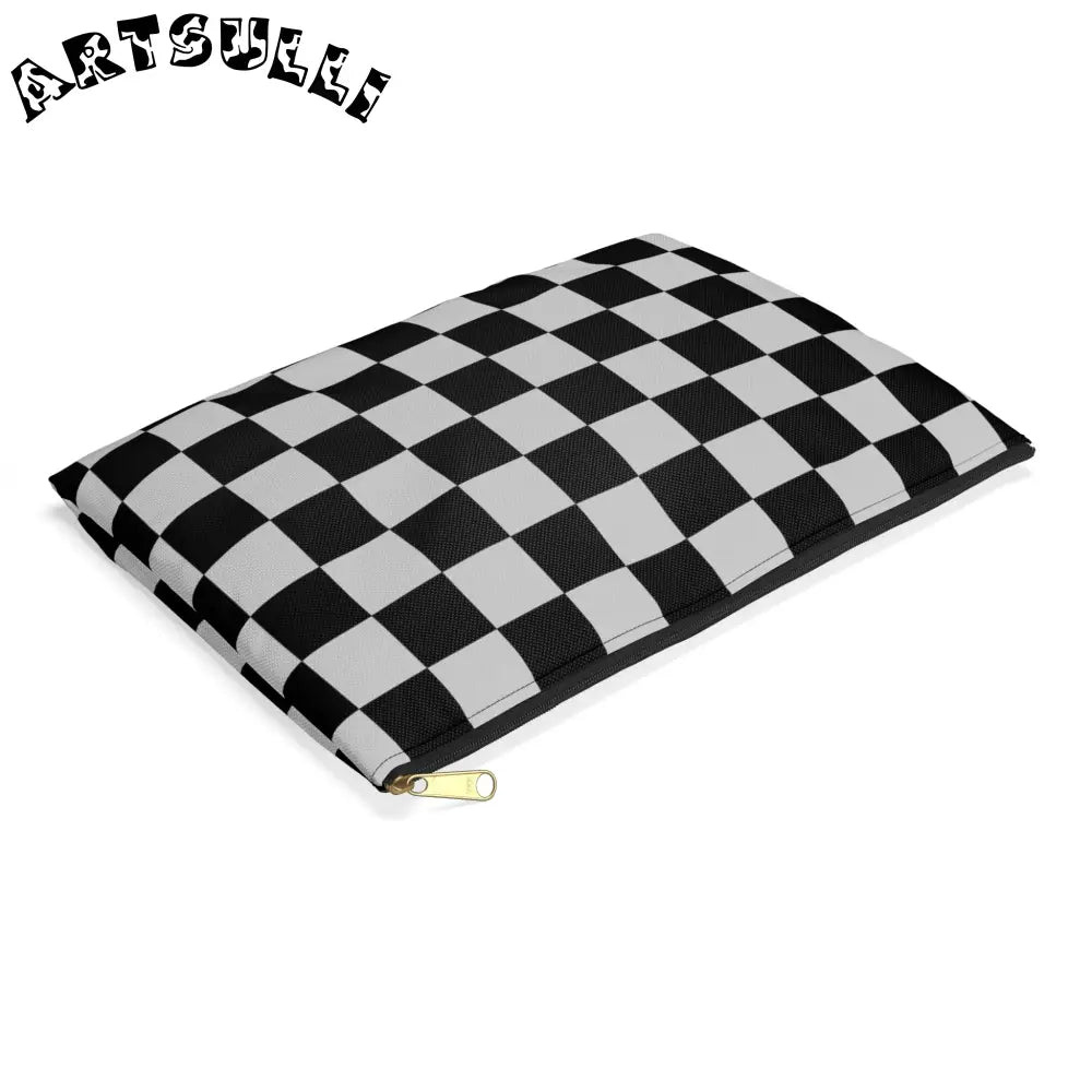 JAKKOUTTHEBXX Black and White Checkered Pouch 2025