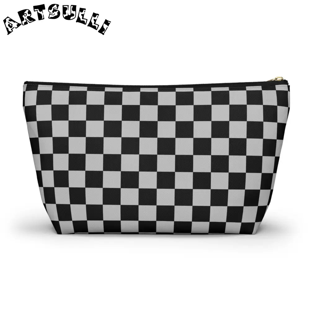 JAKKOUTTHEBXX Black and White Checkered Pouch 2025
