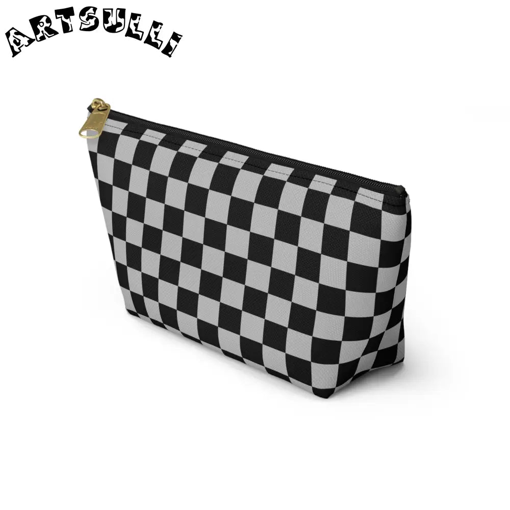 JAKKOUTTHEBXX Black and White Checkered Pouch 2025