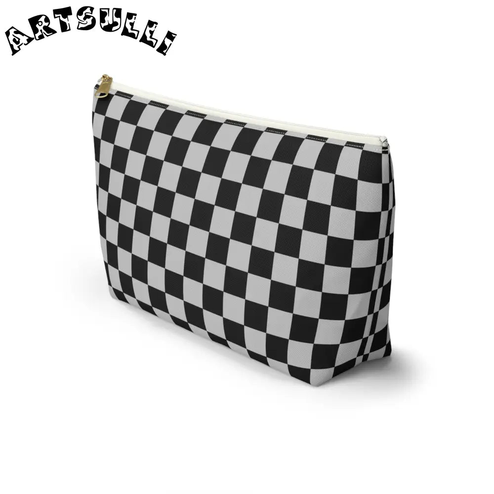 JAKKOUTTHEBXX Black and White Checkered Pouch 2025