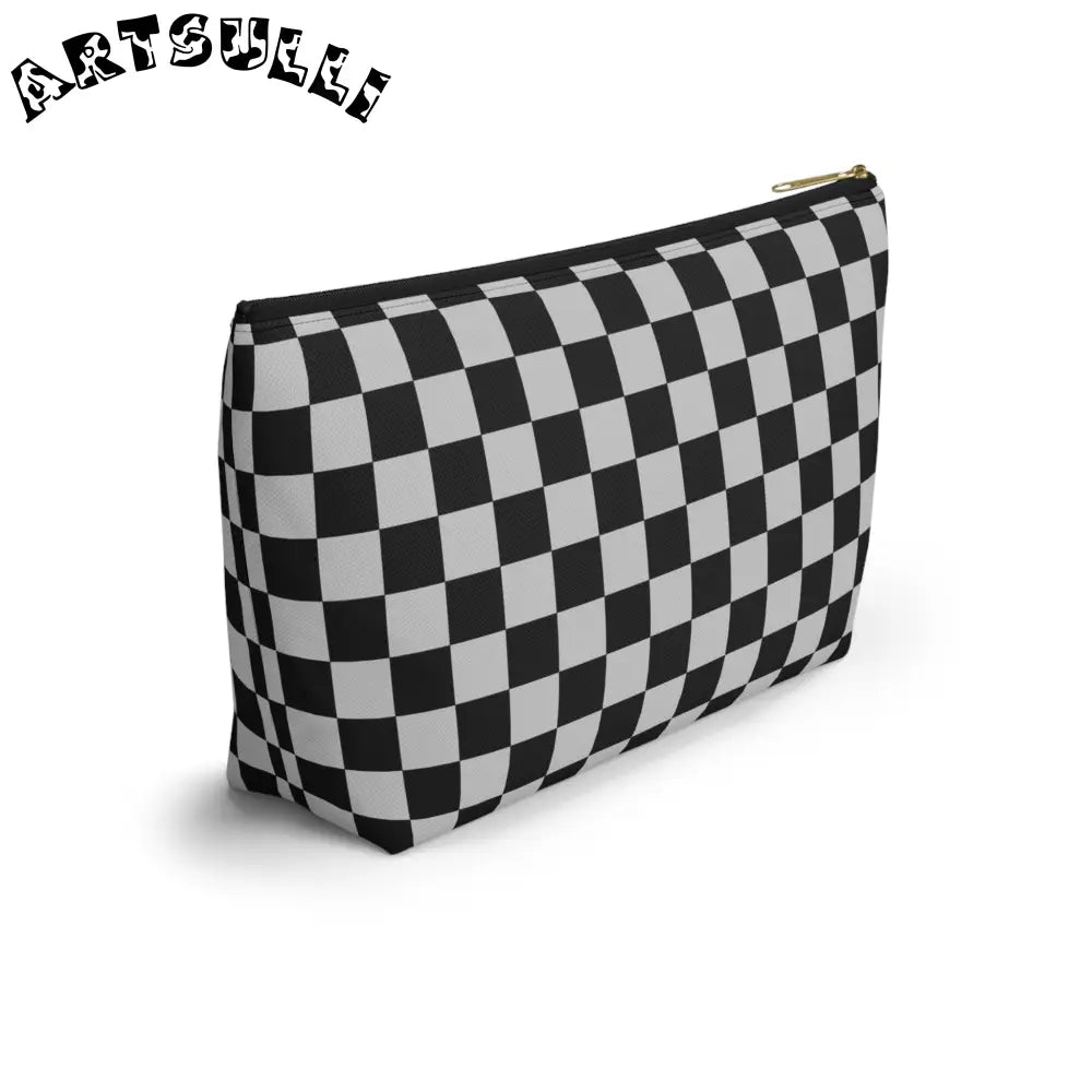 JAKKOUTTHEBXX Black and White Checkered Pouch 2025