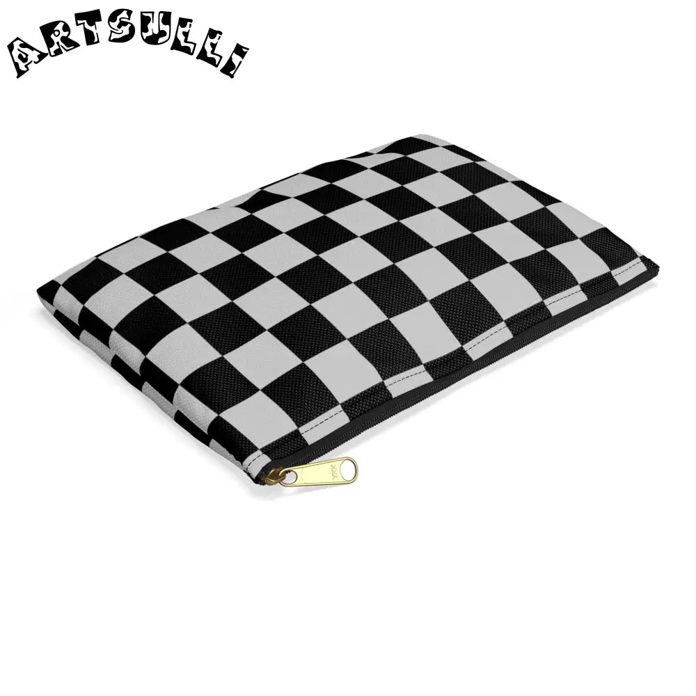 JAKKOUTTHEBXX Black and White Checkered Pouch 2025