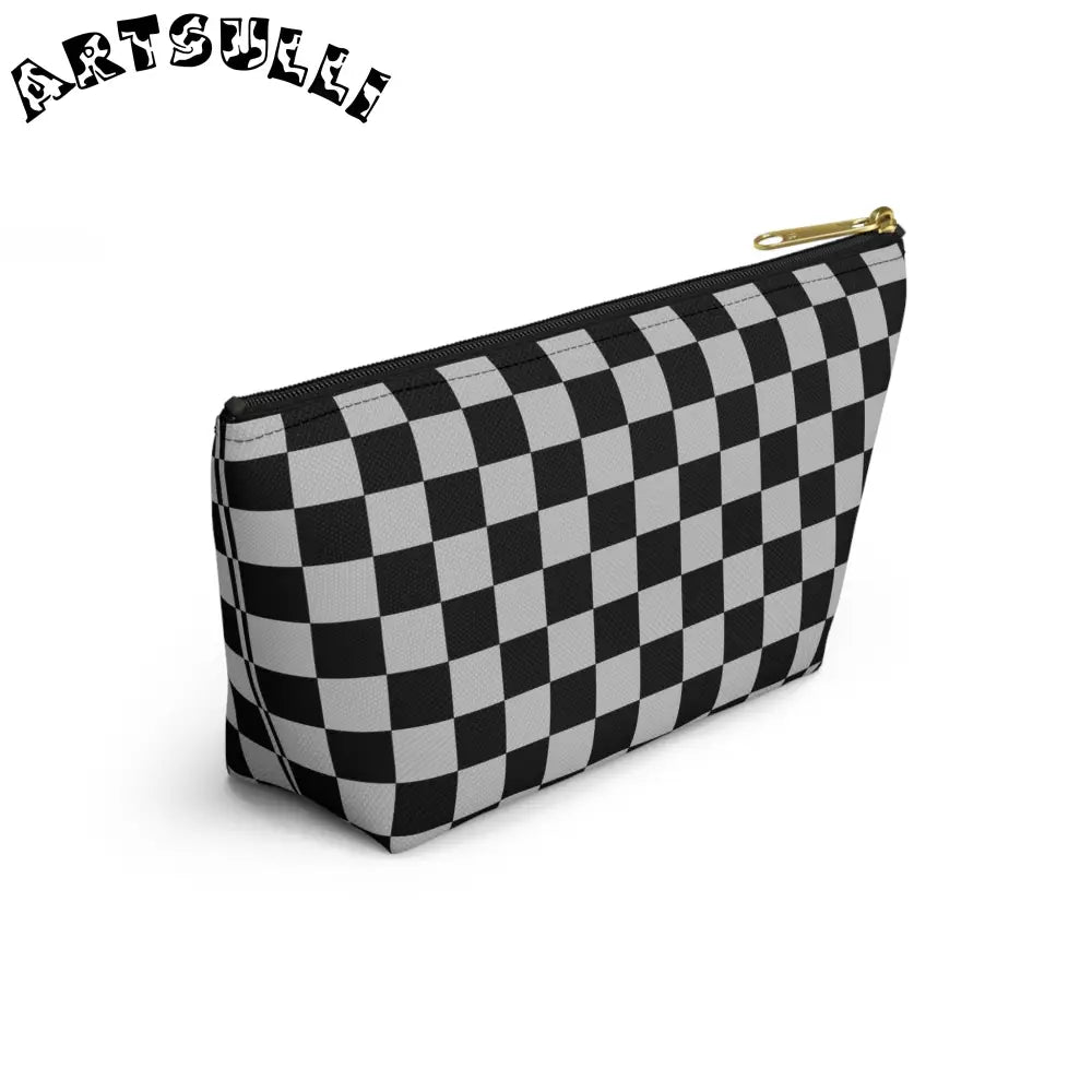 JAKKOUTTHEBXX Black and White Checkered Pouch 2025