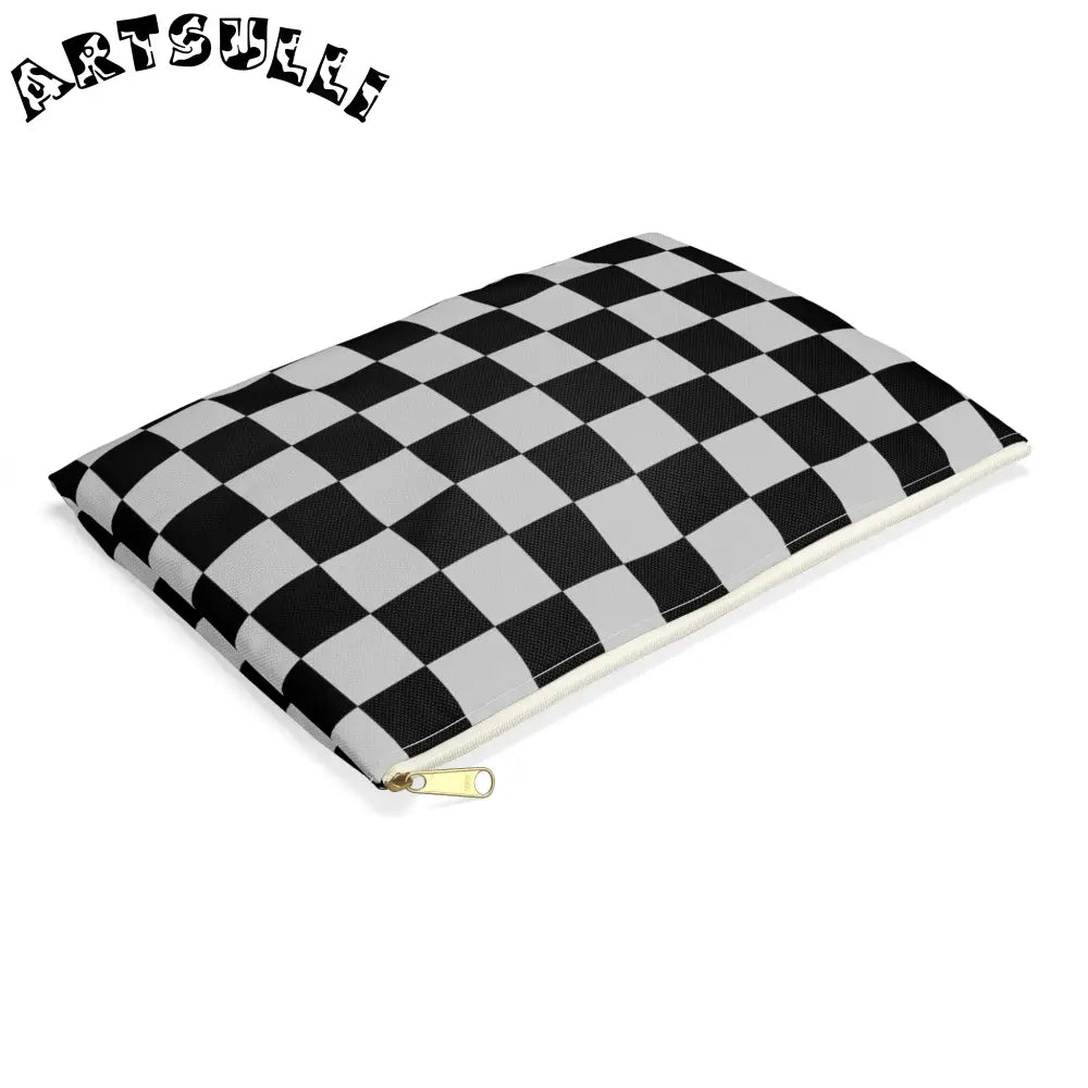 JAKKOUTTHEBXX Black and White Checkered Pouch 2025