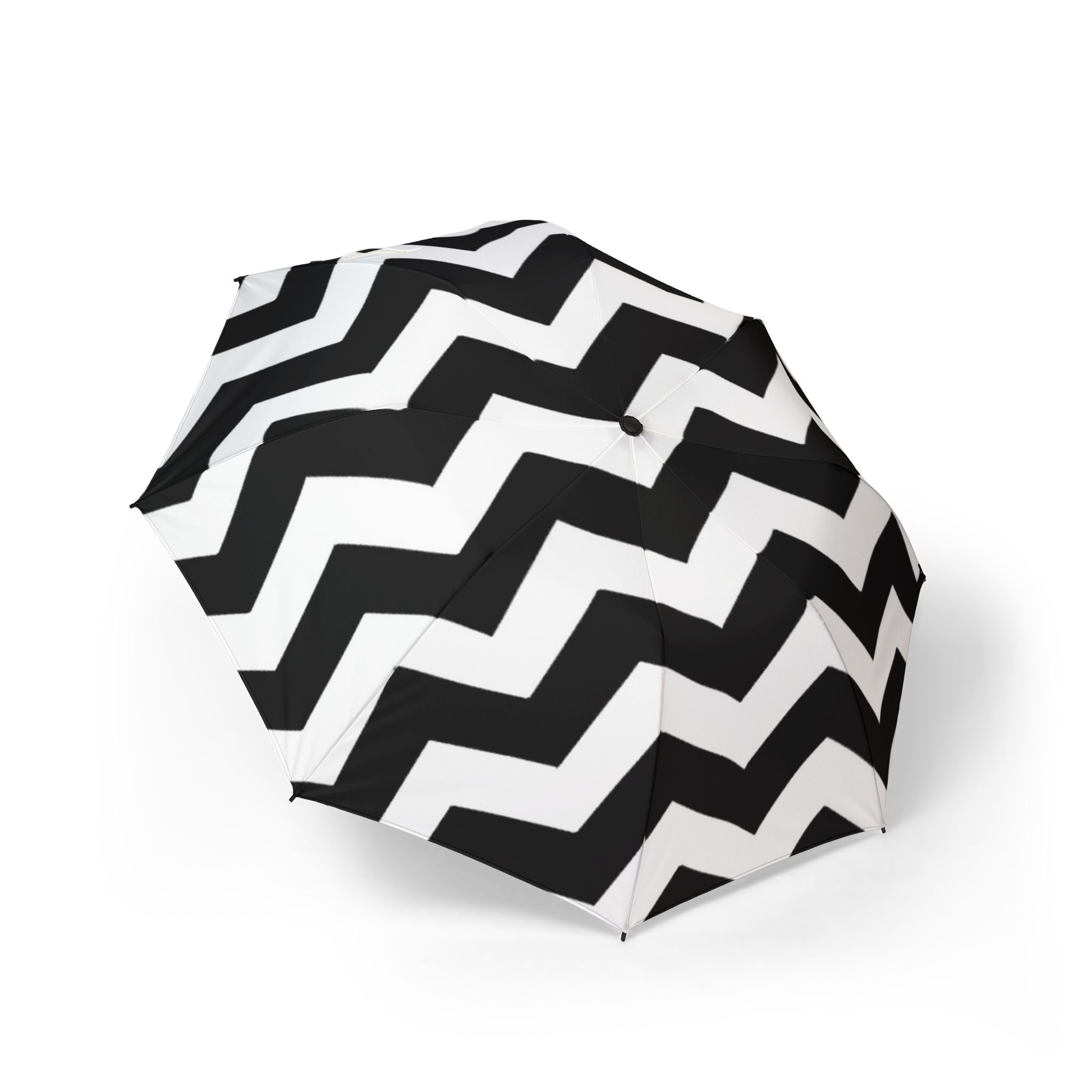 Black and White Chevron Umbrella, Artsulli - Art is Long, Life is Short, Accessories, Size, One size, , , , , 10489503943094522520