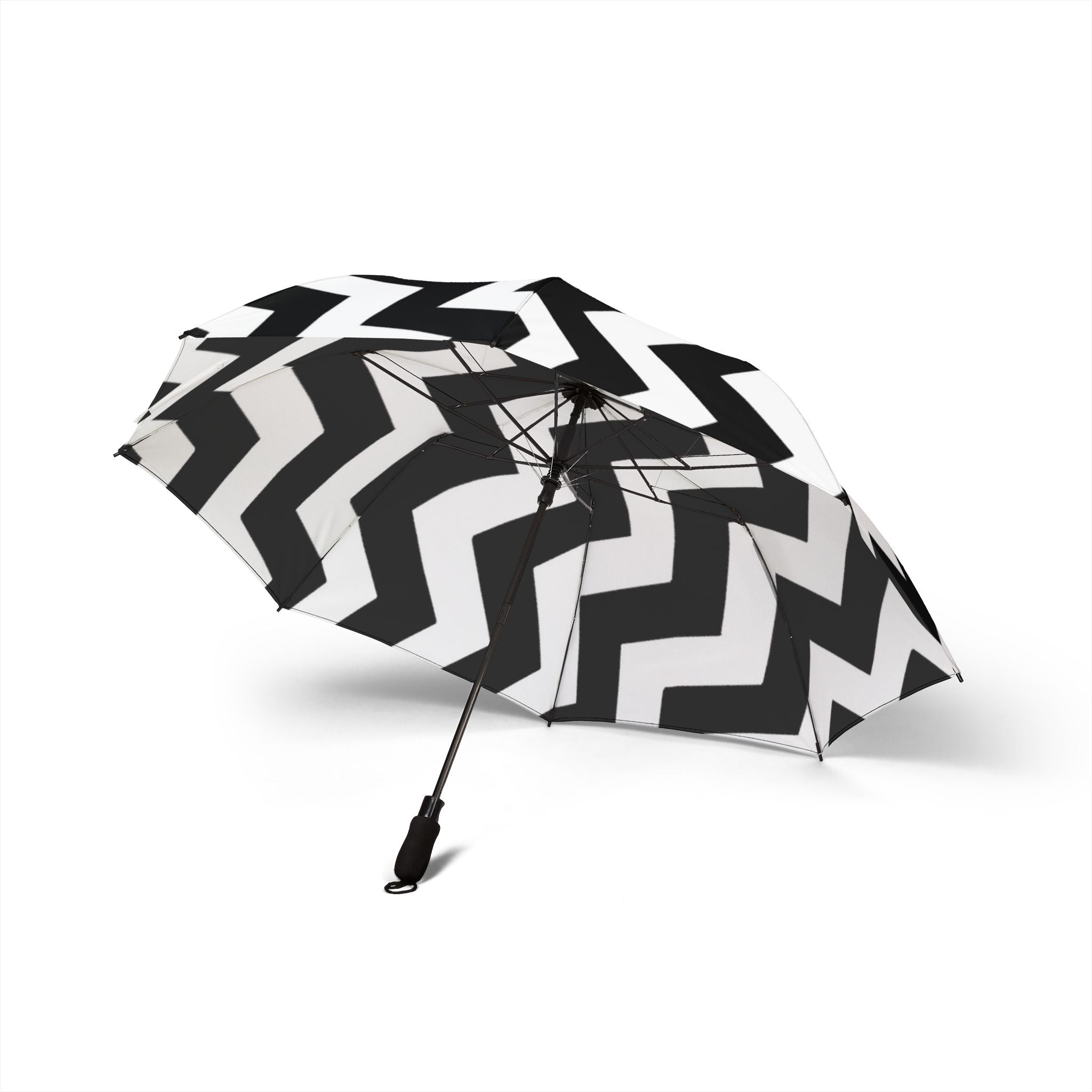 Black and White Chevron Umbrella, Artsulli - Art is Long, Life is Short, Accessories, , , , , , , 