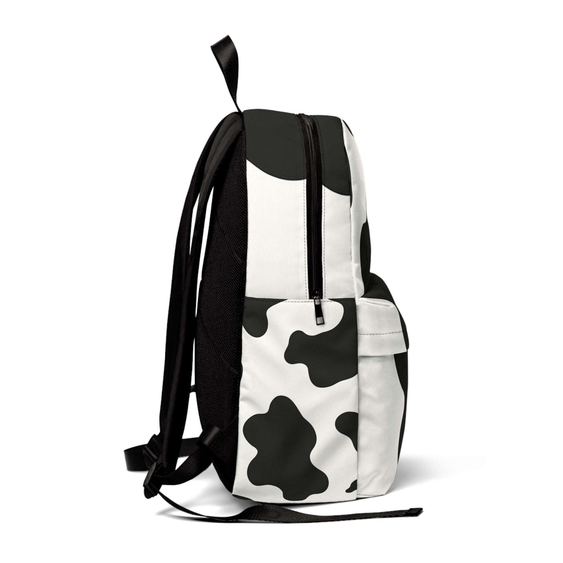 Black and White Cow Print Backpack, Artsulli - Art is Long, Life is Short, Bags, , , , , , , 