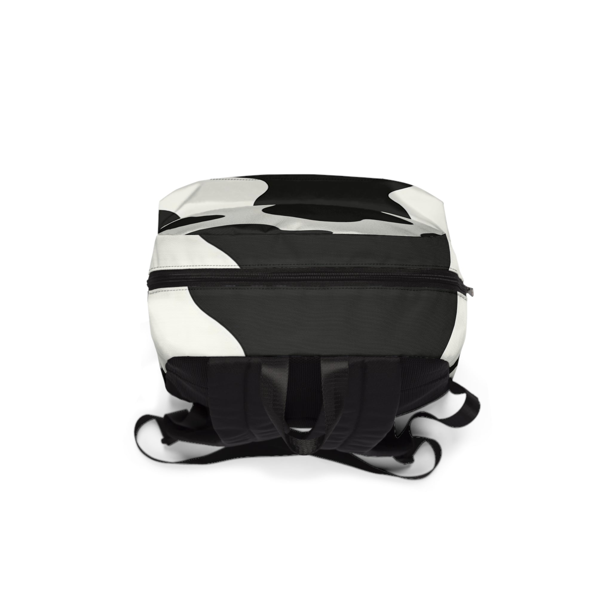 Black and White Cow Print Backpack, Artsulli - Art is Long, Life is Short, Bags, , , , , , , 
