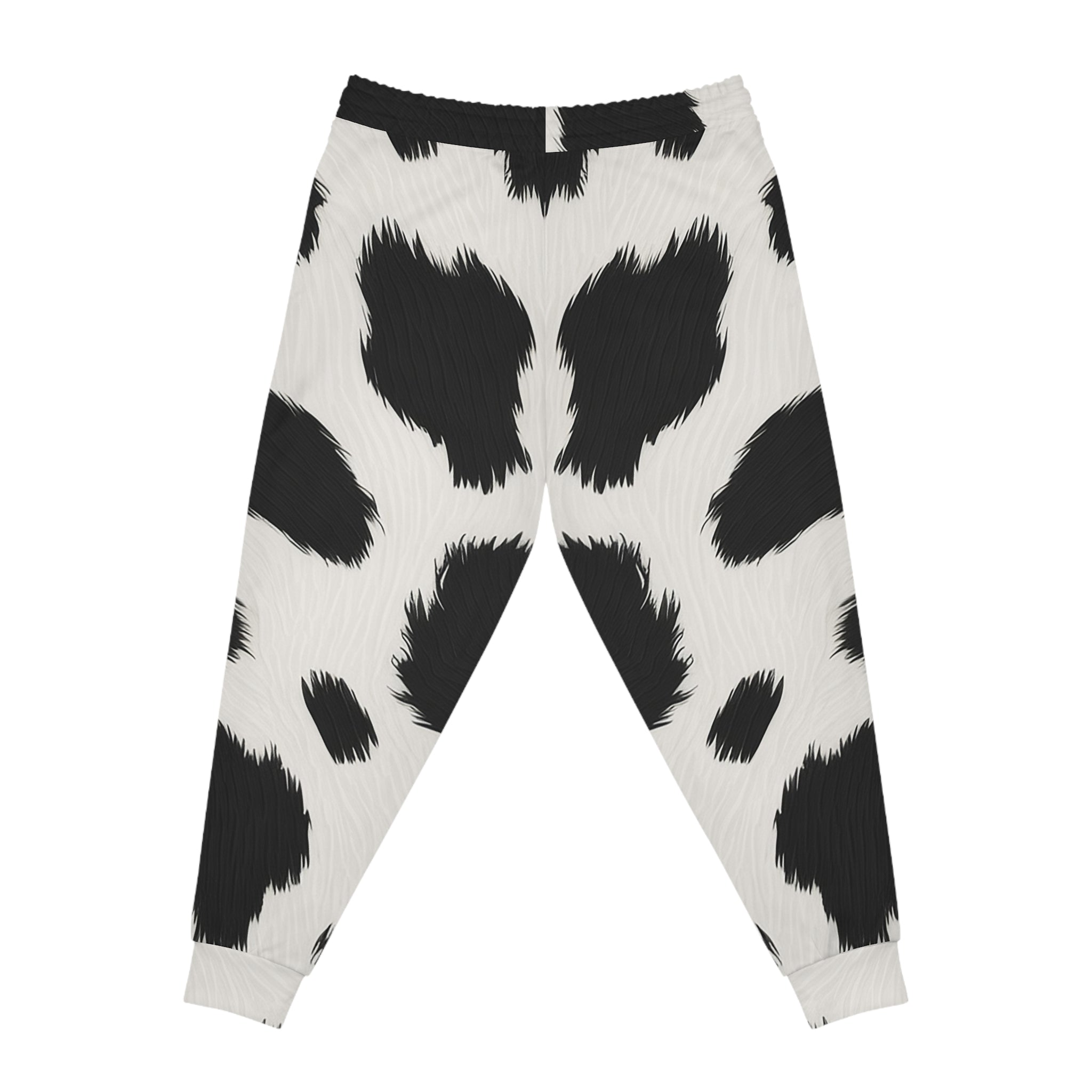 Black and White Cow Print Joggers, Artsulli - Art is Long, Life is Short, All Over Prints, , , , , , , 