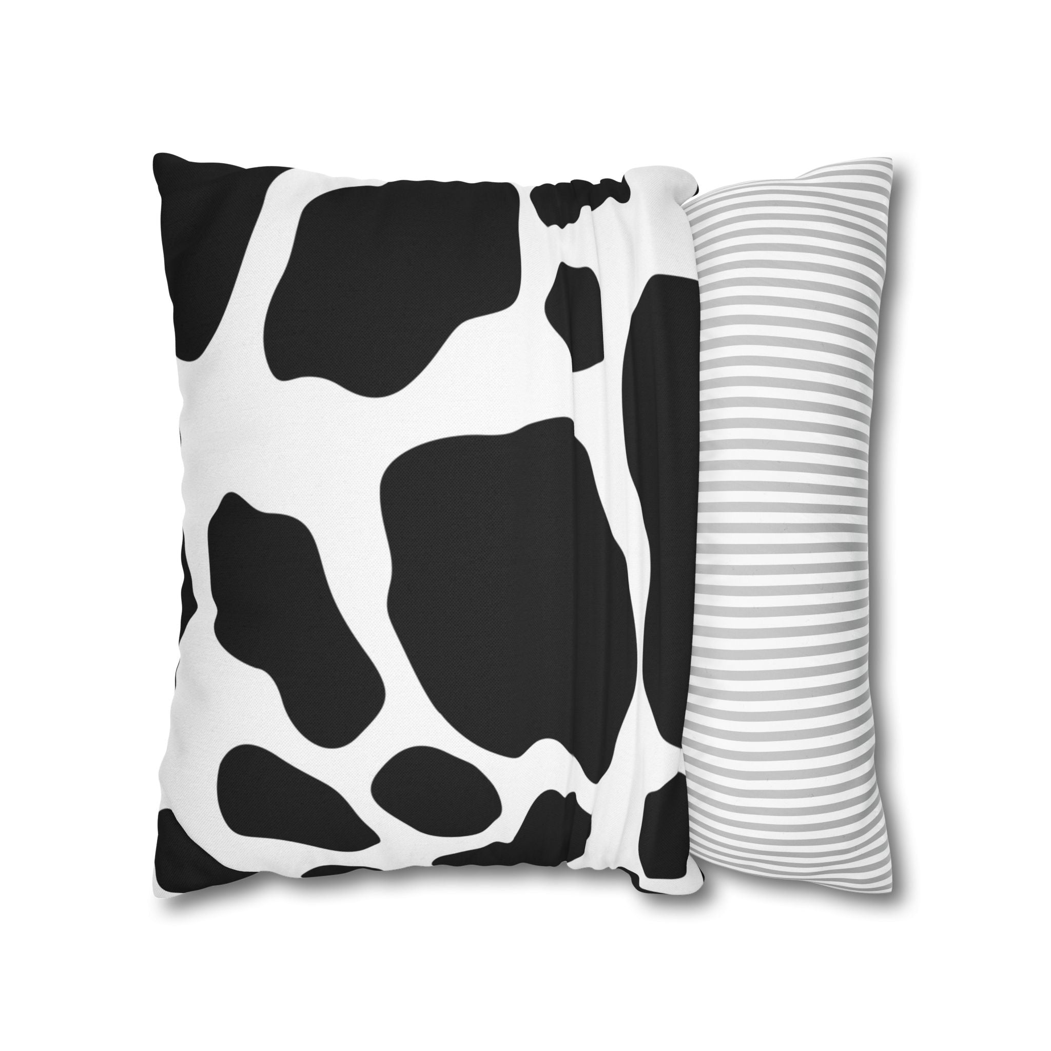 Black and White Cow Print Pillow, Artsulli - Art is Long, Life is Short, Home Decor, , , , , , , 
