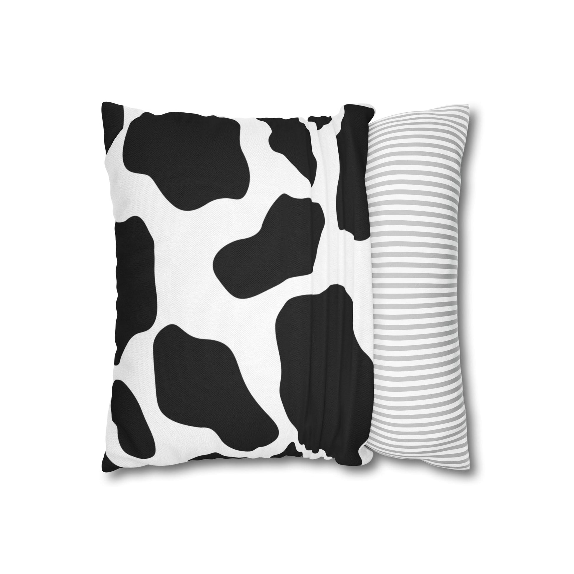 Black and White Cow Print Pillow, Artsulli - Art is Long, Life is Short, Home Decor, , , , , , , 