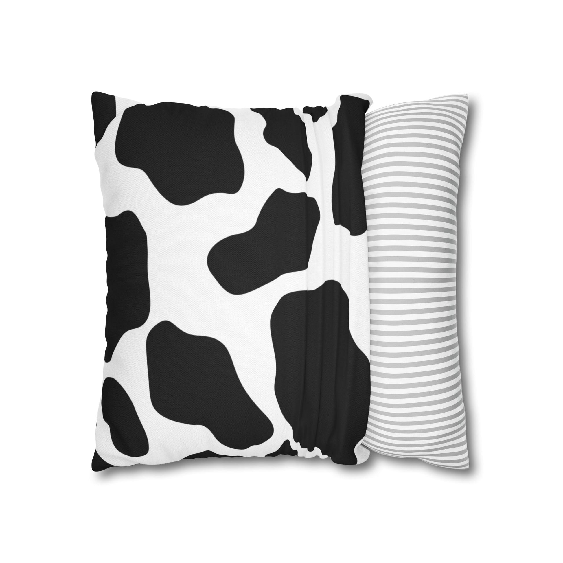 Black and White Cow Print Pillow, Artsulli - Art is Long, Life is Short, Home Decor, , , , , , , 