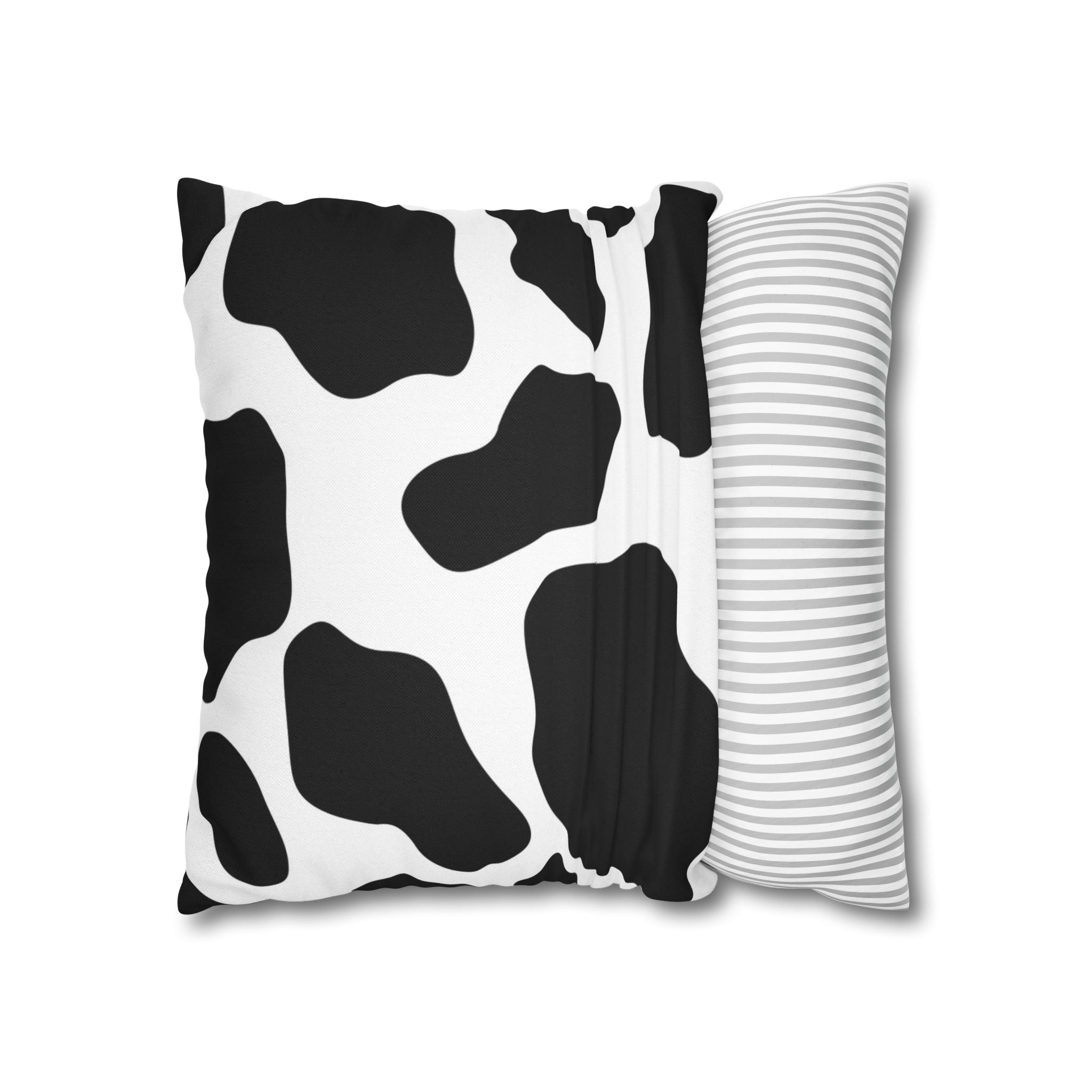 Black and White Cow Print Pillow, Artsulli - Art is Long, Life is Short, Home Decor, , , , , , , 