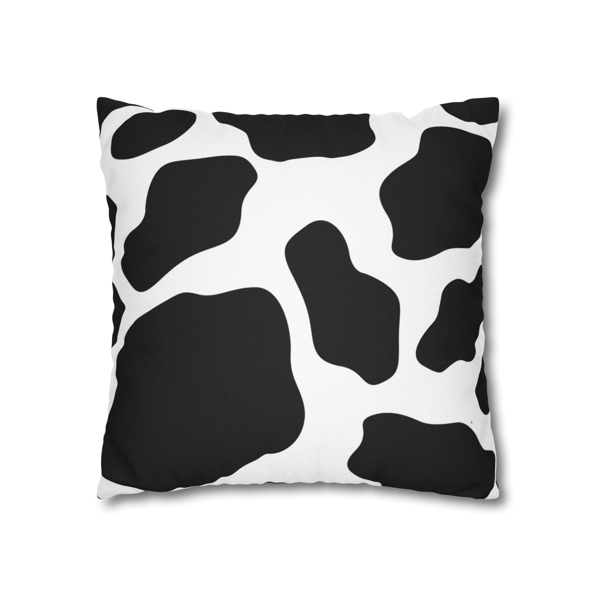 Black and White Cow Print Pillow, Artsulli - Art is Long, Life is Short, Home Decor, , , , , , , 