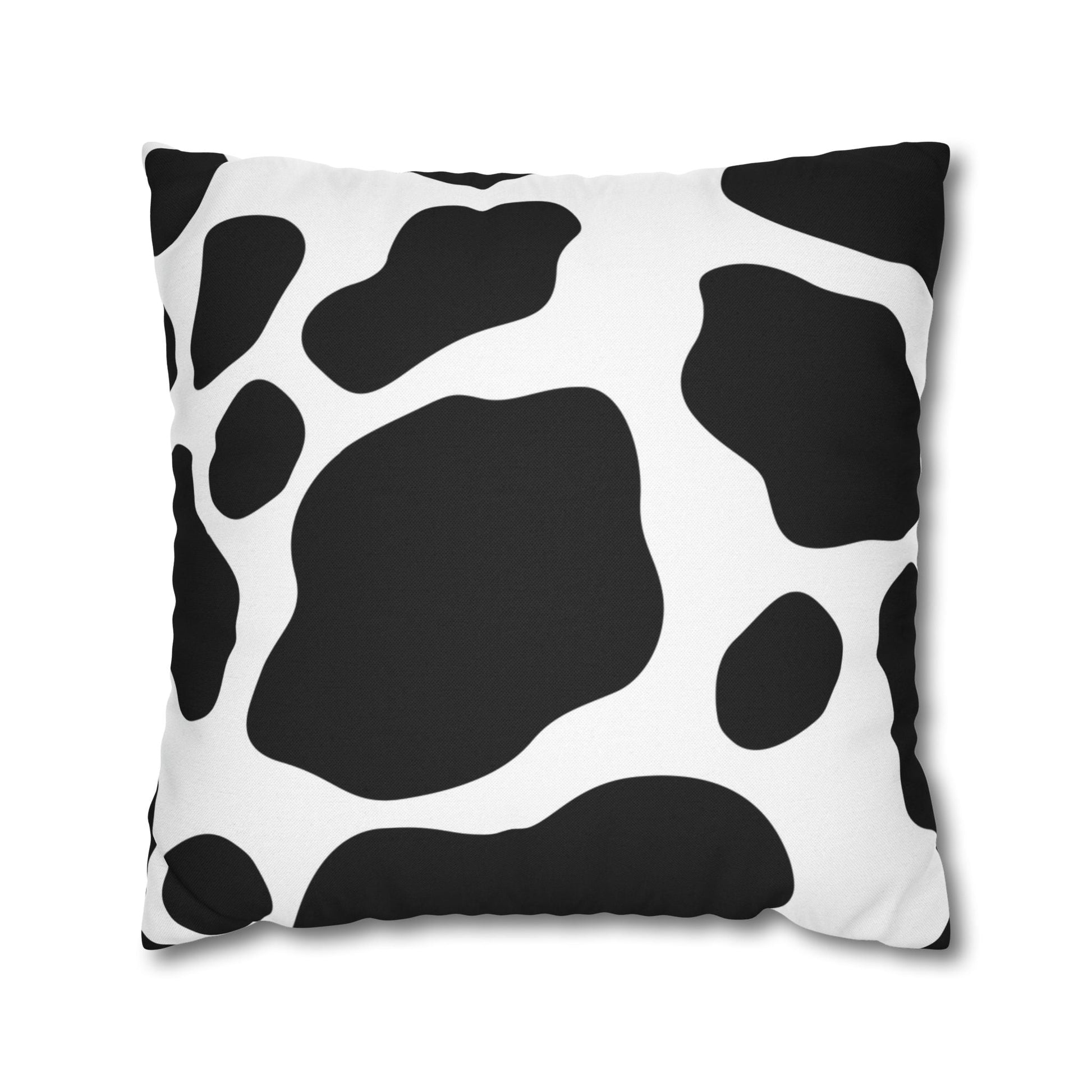Black and White Cow Print Pillow, Artsulli - Art is Long, Life is Short, Home Decor, Size, 20" × 20", , , , , 40602617909949137460