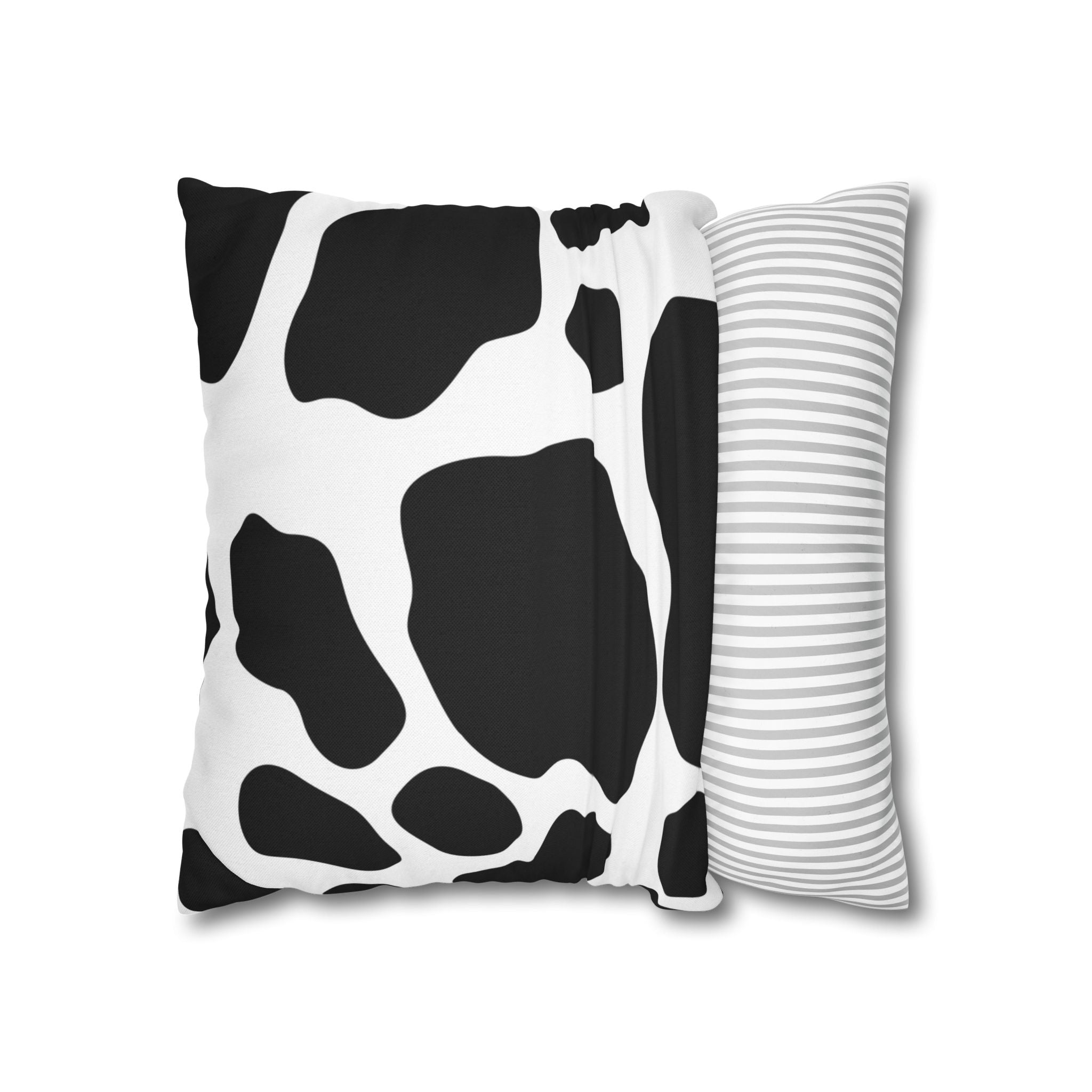 Black and White Cow Print Pillow, Artsulli - Art is Long, Life is Short, Home Decor, , , , , , , 