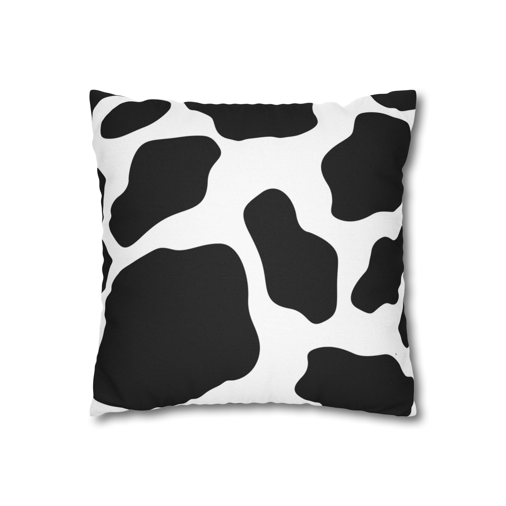 Black and White Cow Print Pillow, Artsulli - Art is Long, Life is Short, Home Decor, , , , , , , 