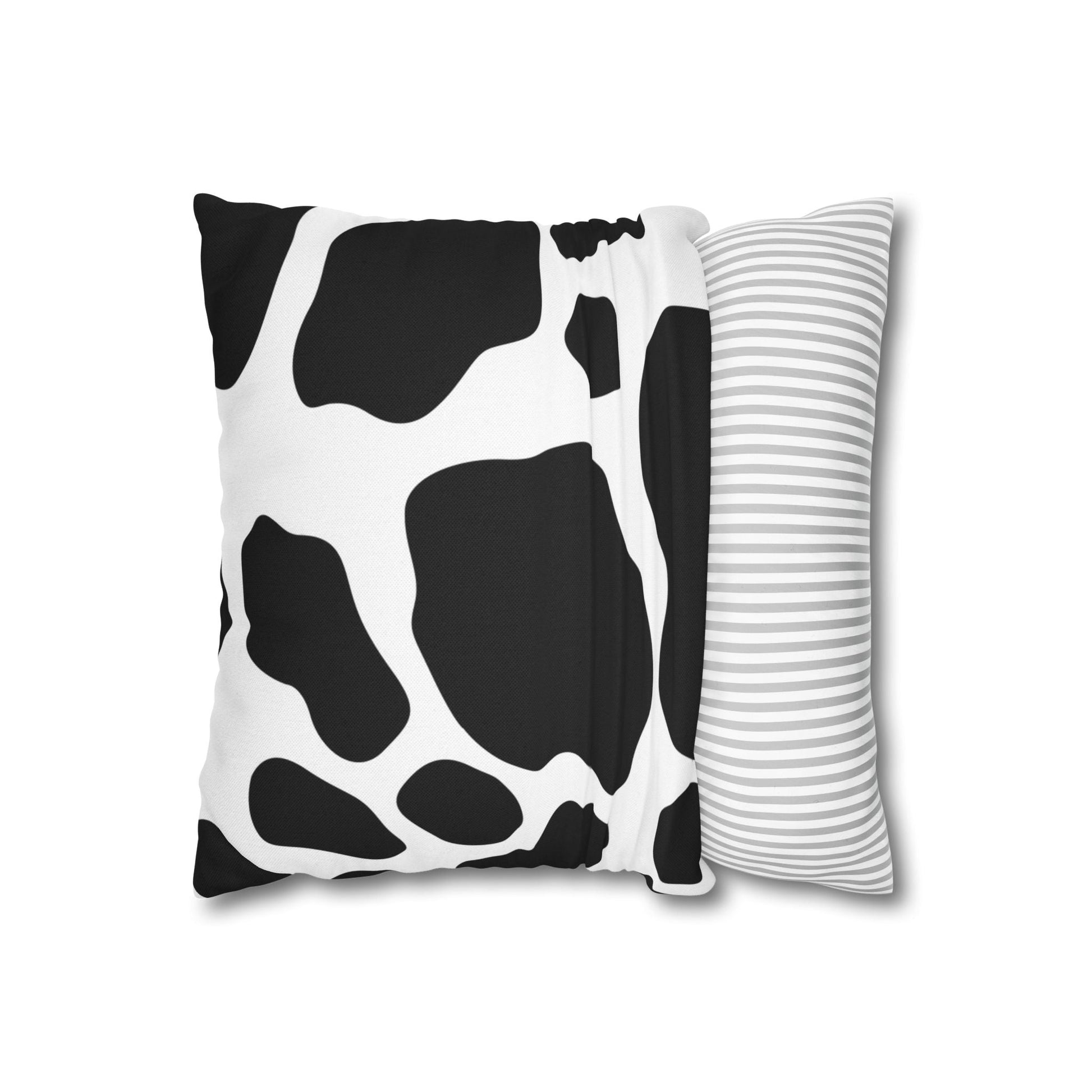 Black and White Cow Print Pillow, Artsulli - Art is Long, Life is Short, Home Decor, , , , , , , 