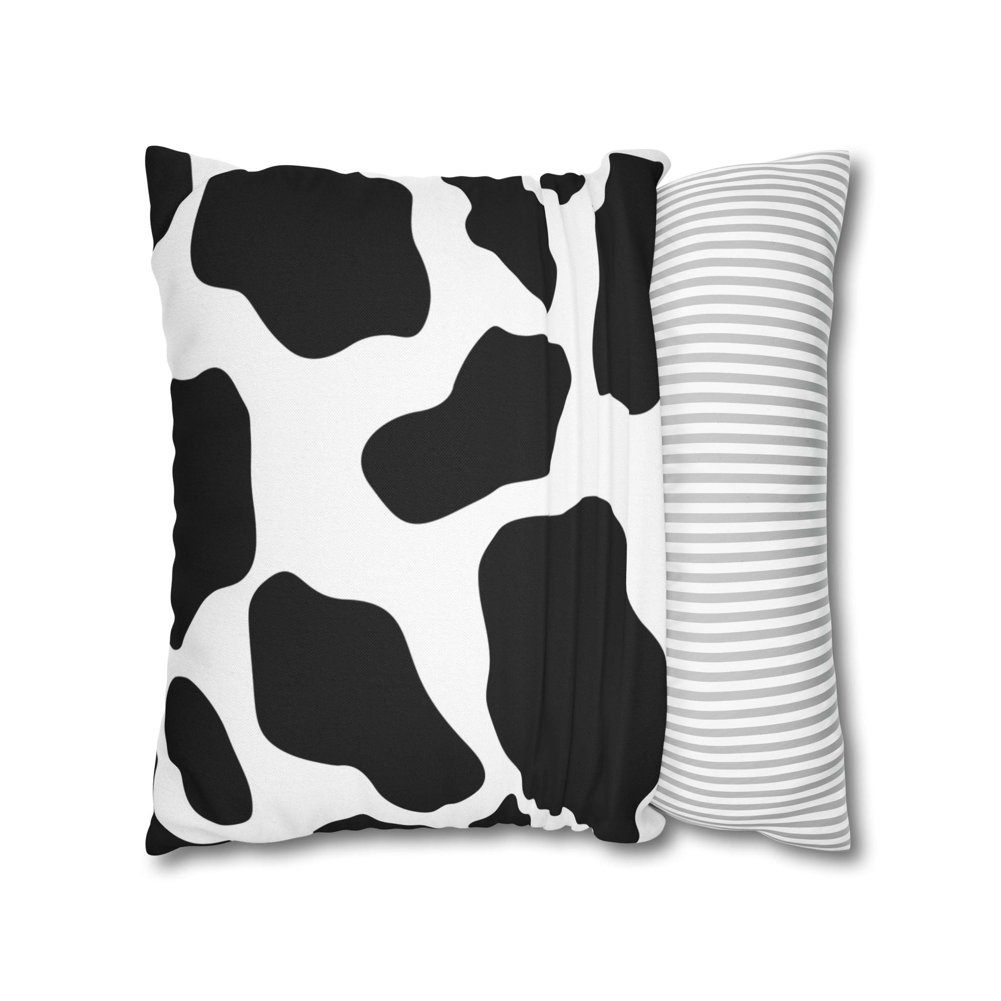Black and White Cow Print Pillow, Artsulli - Art is Long, Life is Short, Home Decor, , , , , , , 
