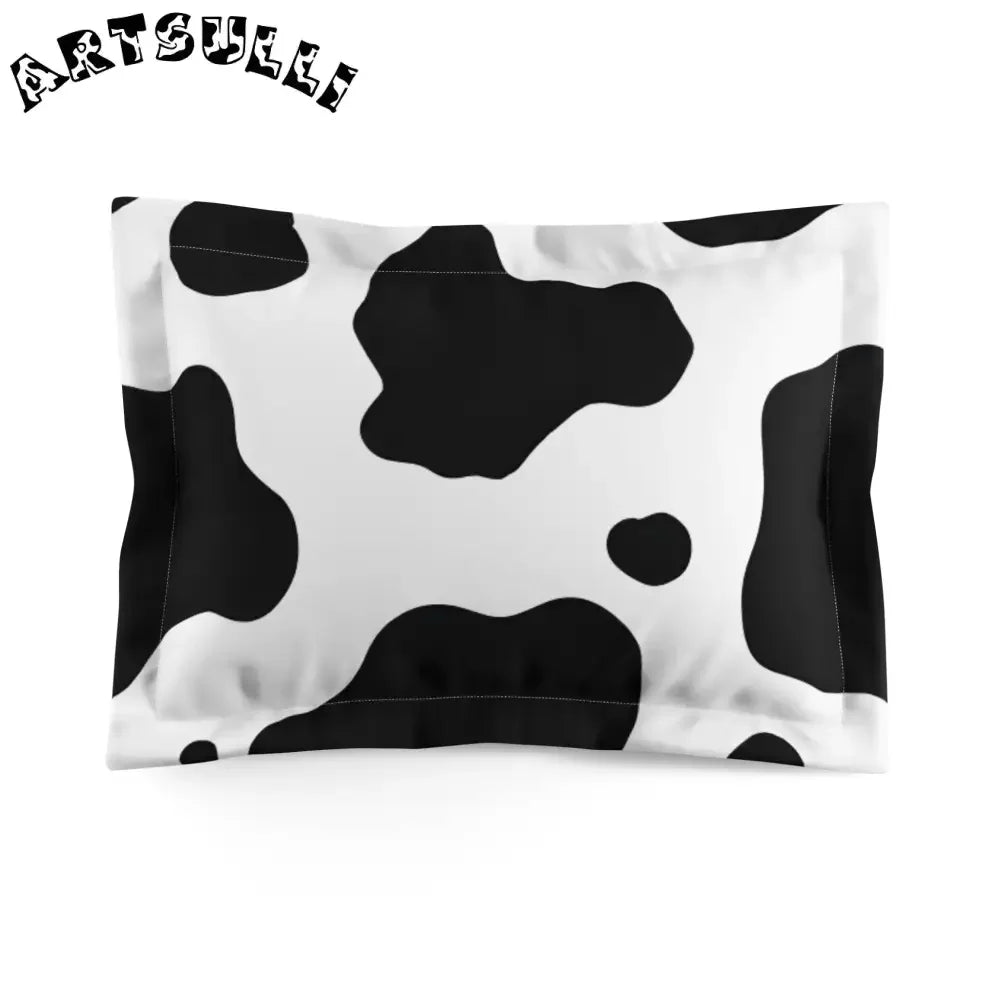 Black and White Cow Print Pillowcase, Artsulli - Art is Long, Life is Short, Home Decor, Size, Standard, , , , , 33722290572959