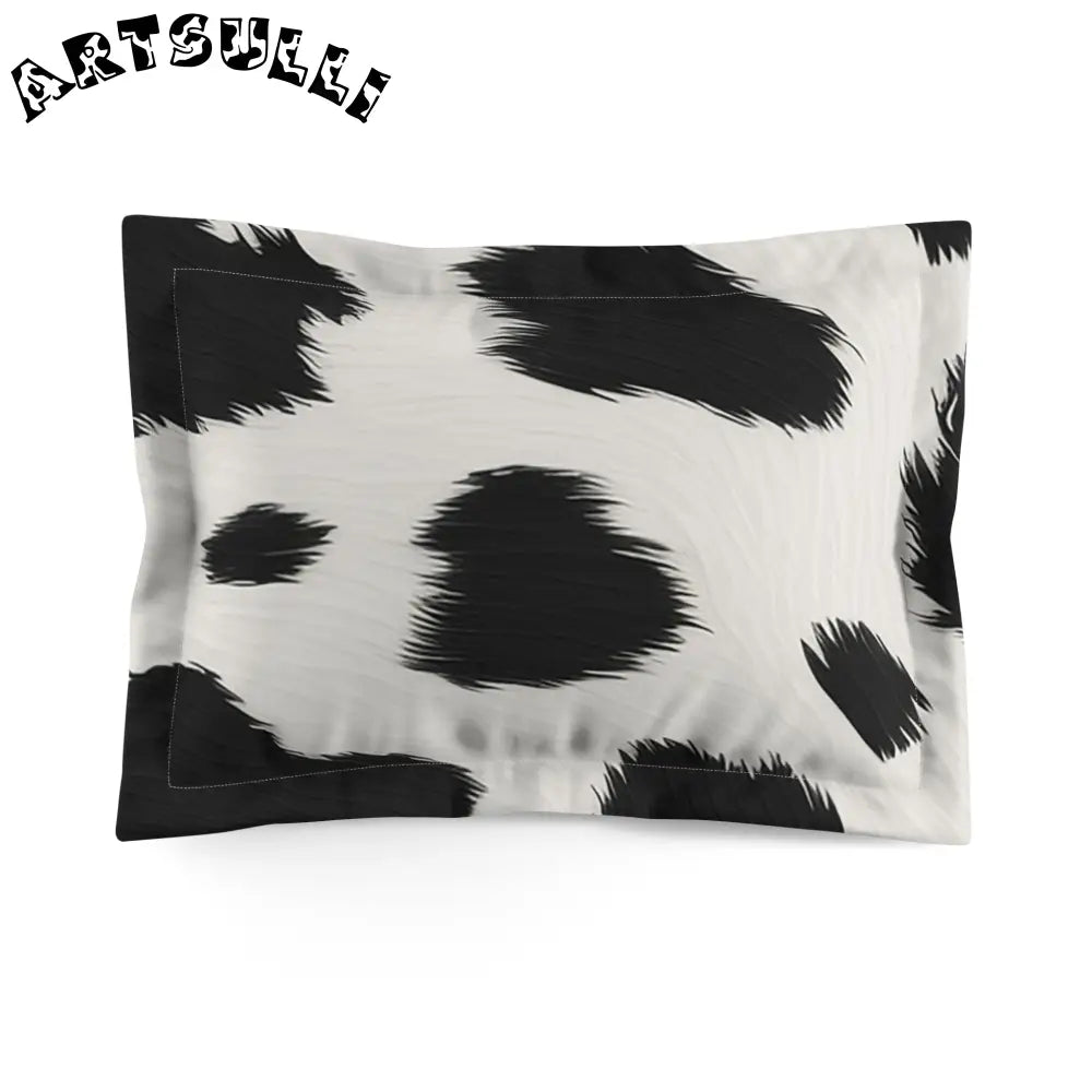 Black and White Cow Print Pillowcase, Artsulli - Art is Long, Life is Short, Home Decor, Size, Standard, , , , , 31103113292563901098