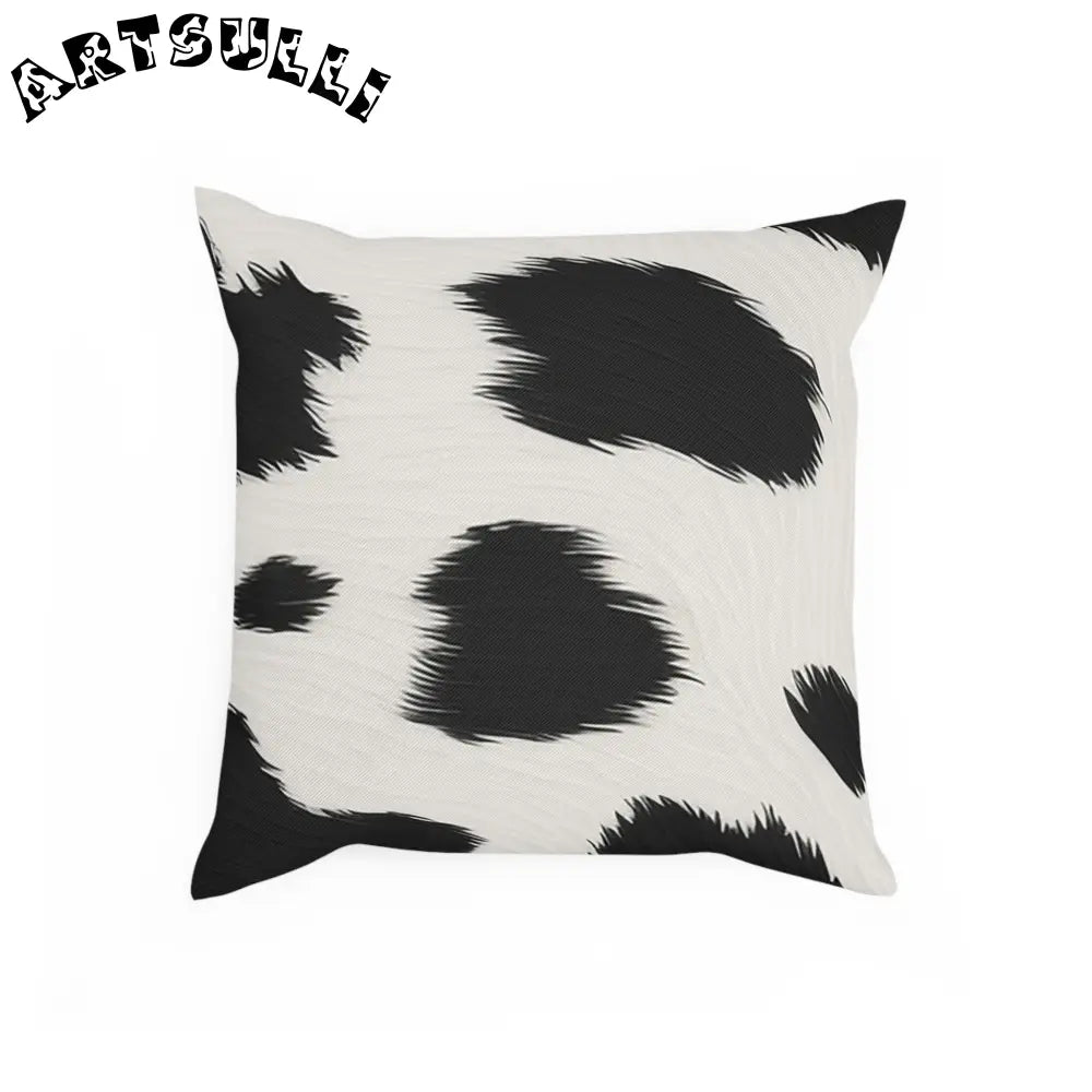 Black and White Cow Print Throw Pillow, Artsulli - Art is Long, Life is Short, Home Decor, , , , , , , 