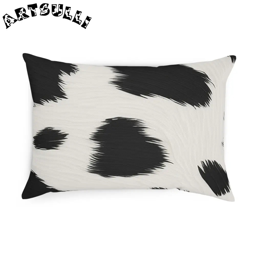 Black and White Cow Print Throw Pillow, Artsulli - Art is Long, Life is Short, Home Decor, , , , , , , 